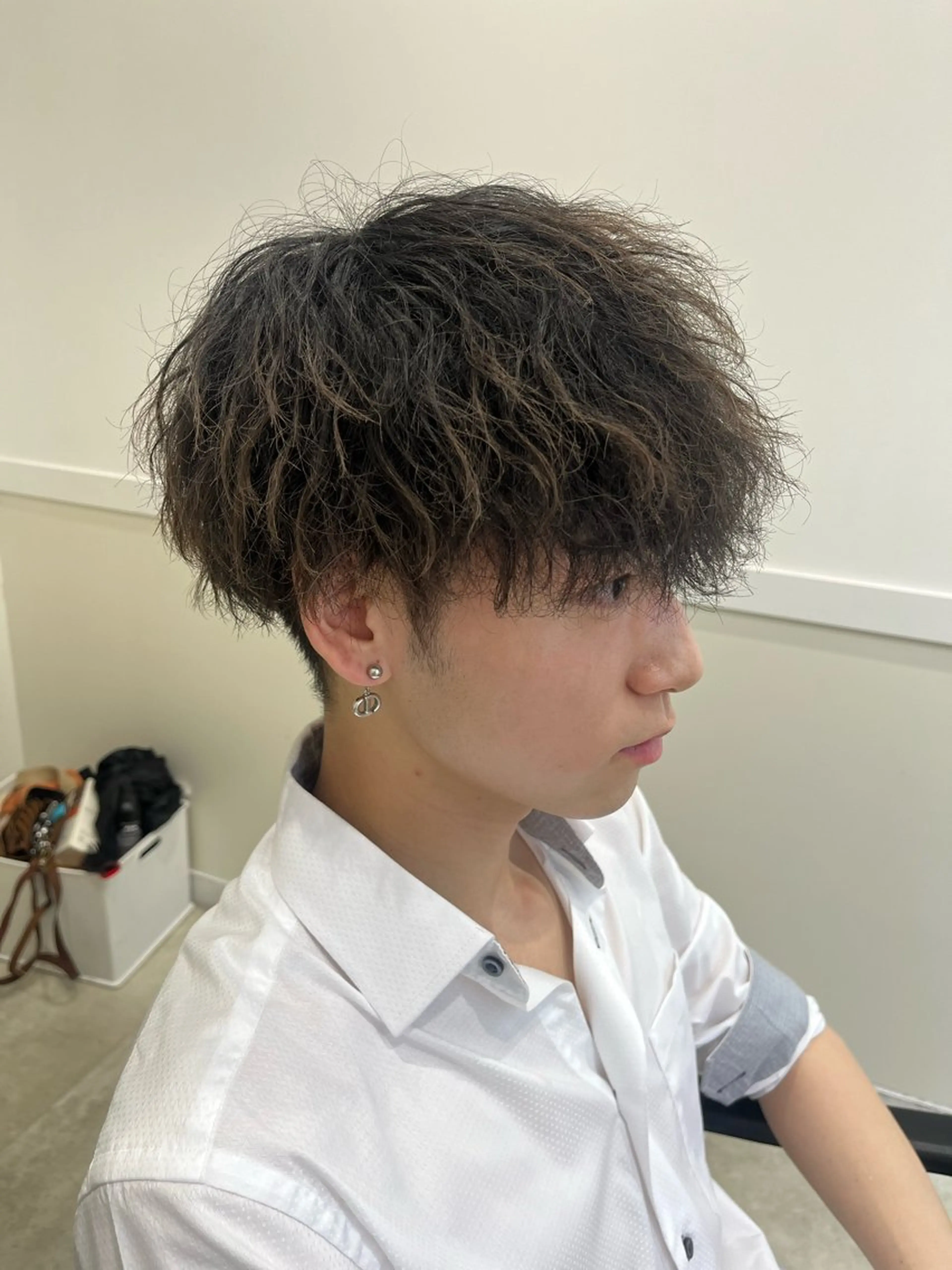 メンズ カット パーマ ヘッドスパ Go   Today シェアサロン　横浜店所属・【ただの天才 🎨】のヘアスタイル