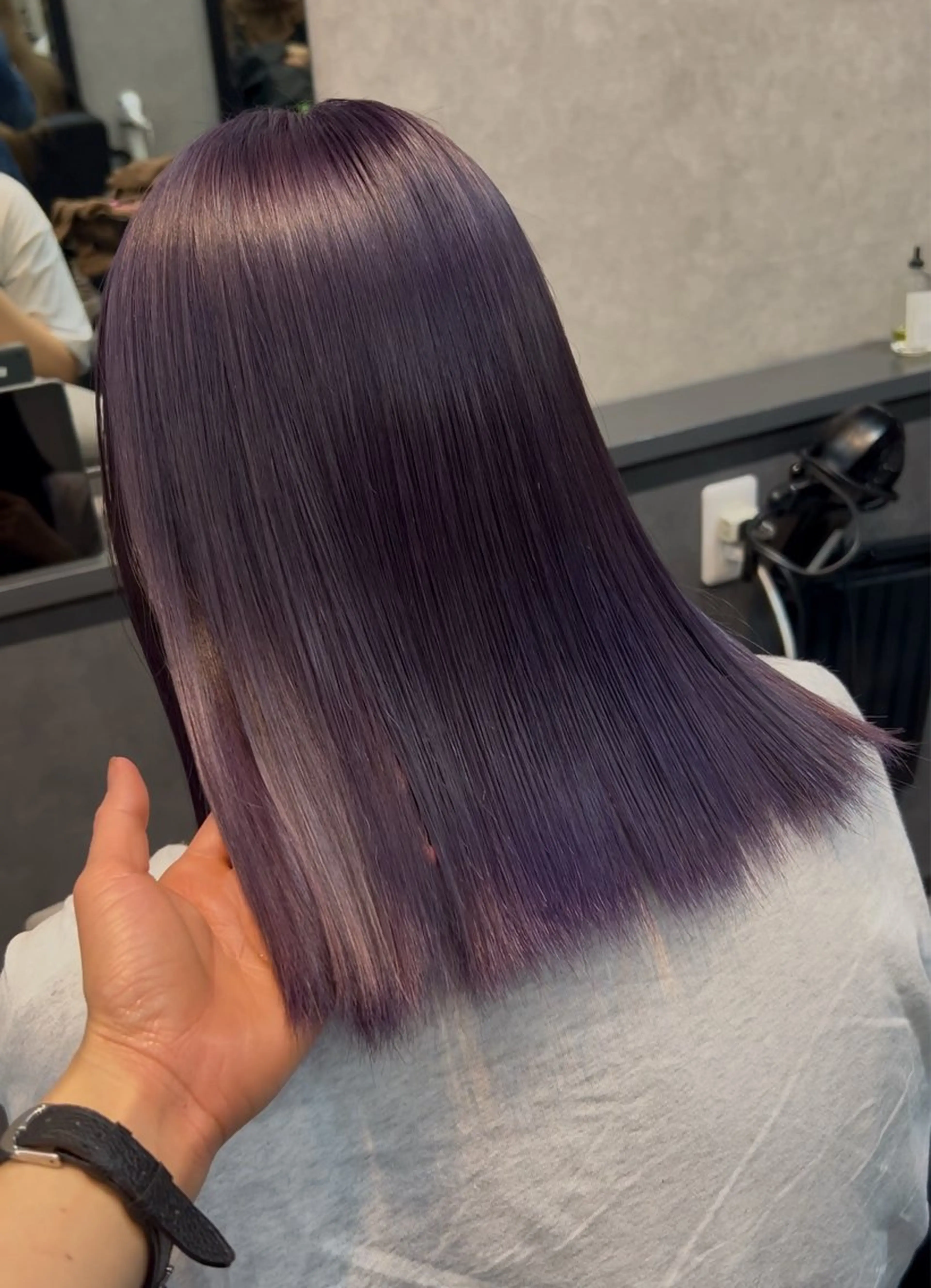 ミディアム カラー ヘアカラー miharu‪‪/ ハイトーン/複雑履歴のヘアスタイル