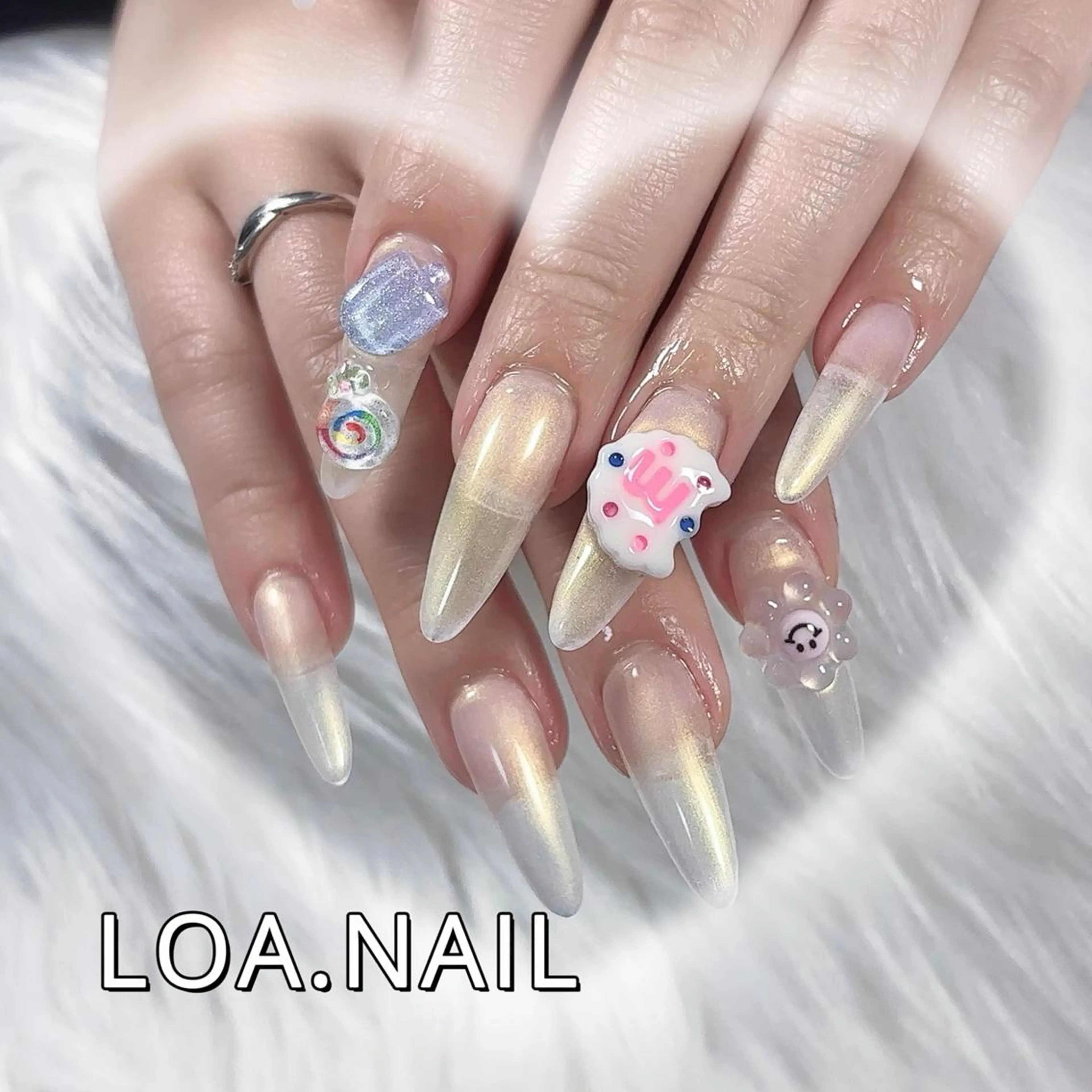 ネイル フットネイル Saya.🐰💅 LOA.のネイルデザイン
