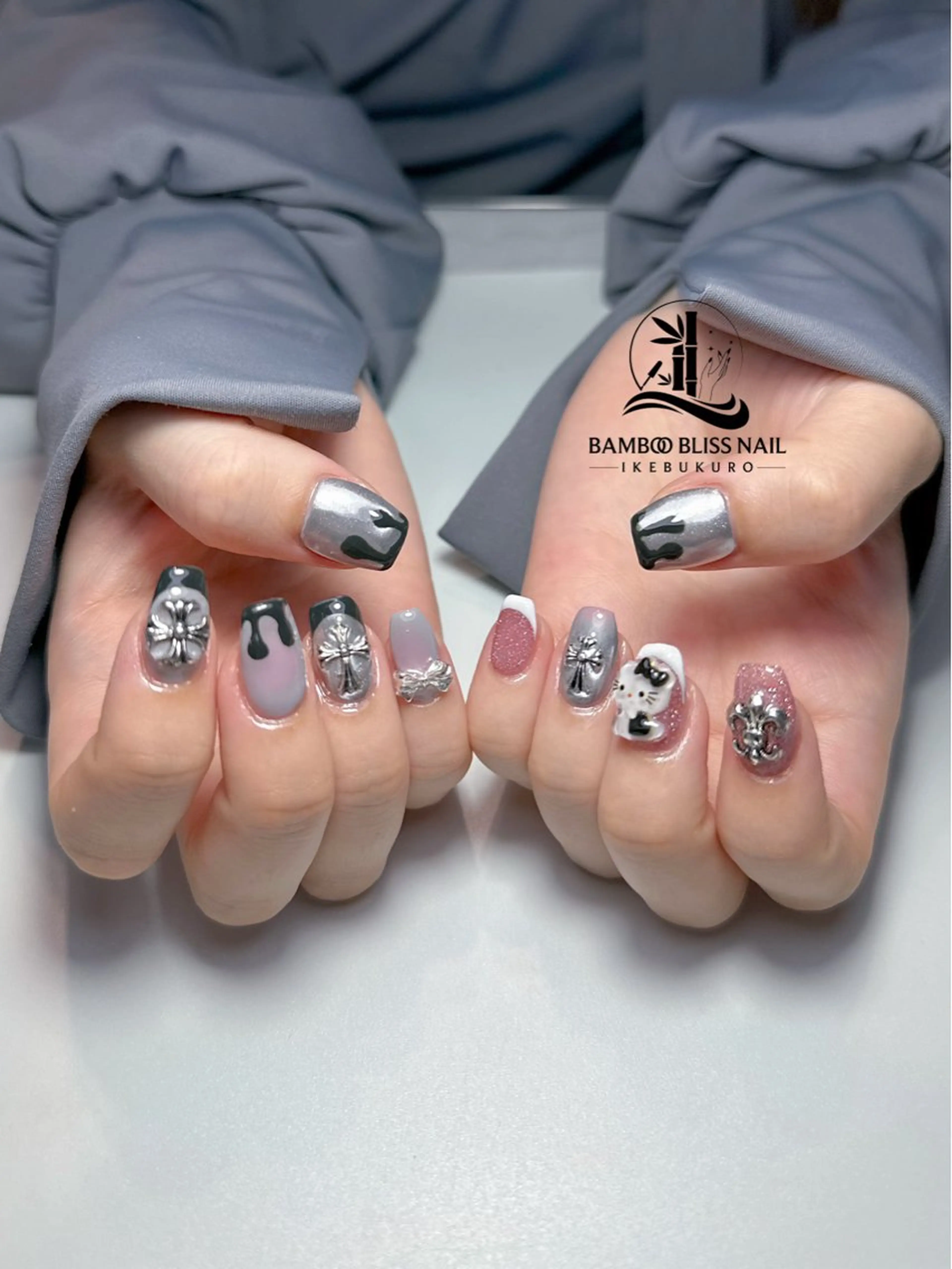 ネイル BAMBOO BLISS 研修用のネイルデザイン