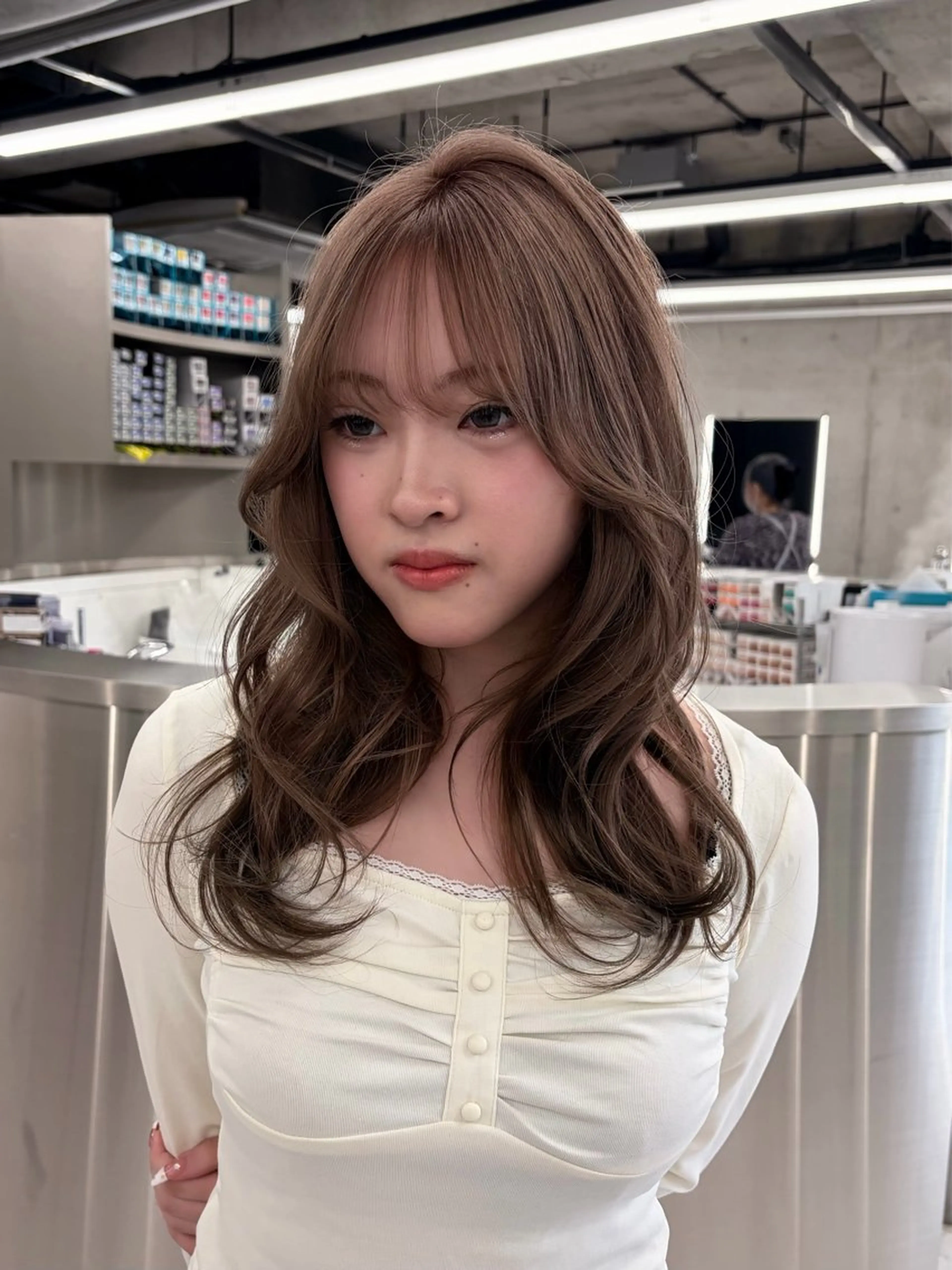 ロング カラー カット ヘアカラー カラー/エクステ 🤍ルナのヘアスタイル