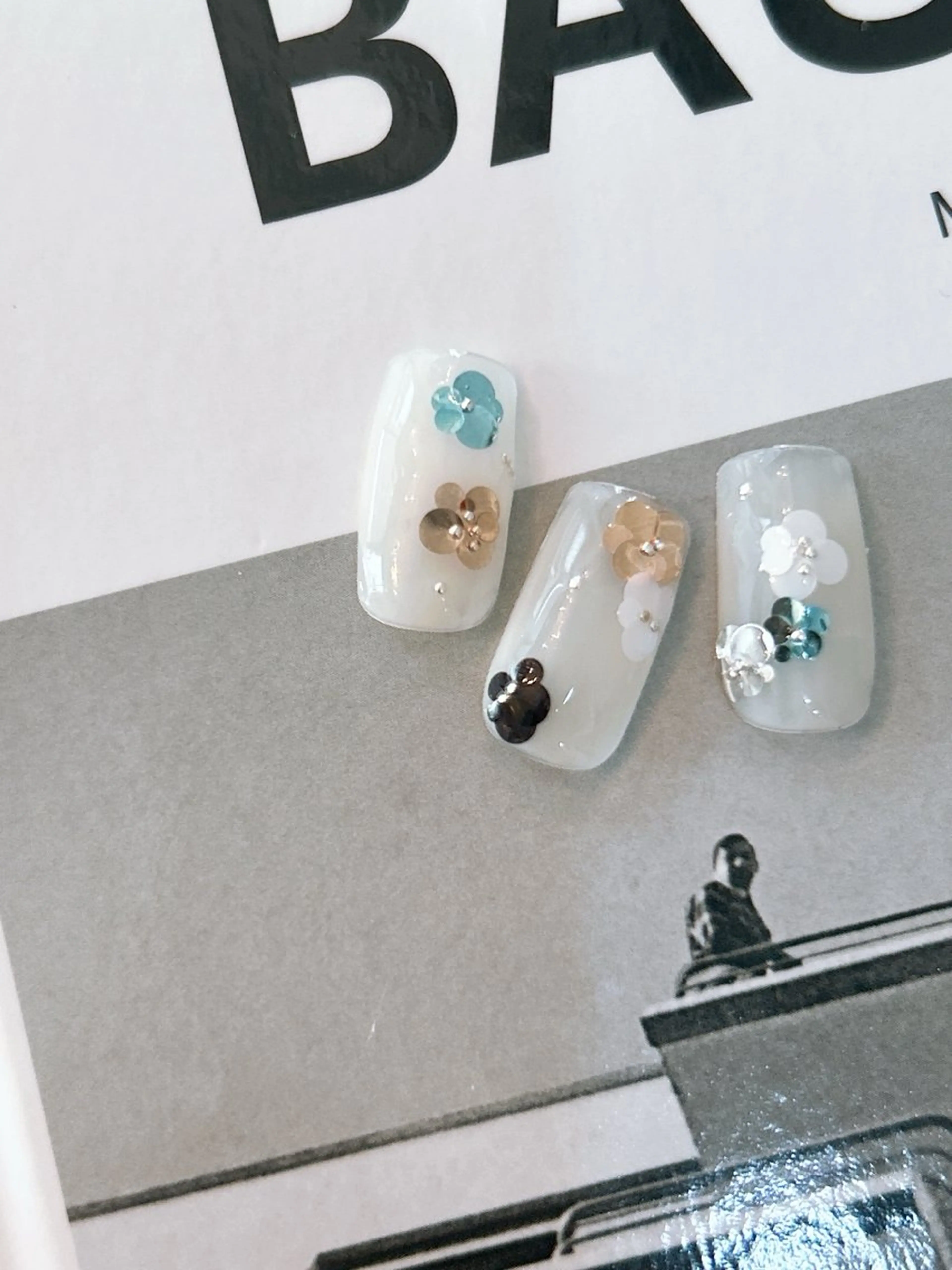 ネイル フラワーネイル ハンドネイル Luti所属・✳︎new open ケア/パラジェルのネイルデザイン