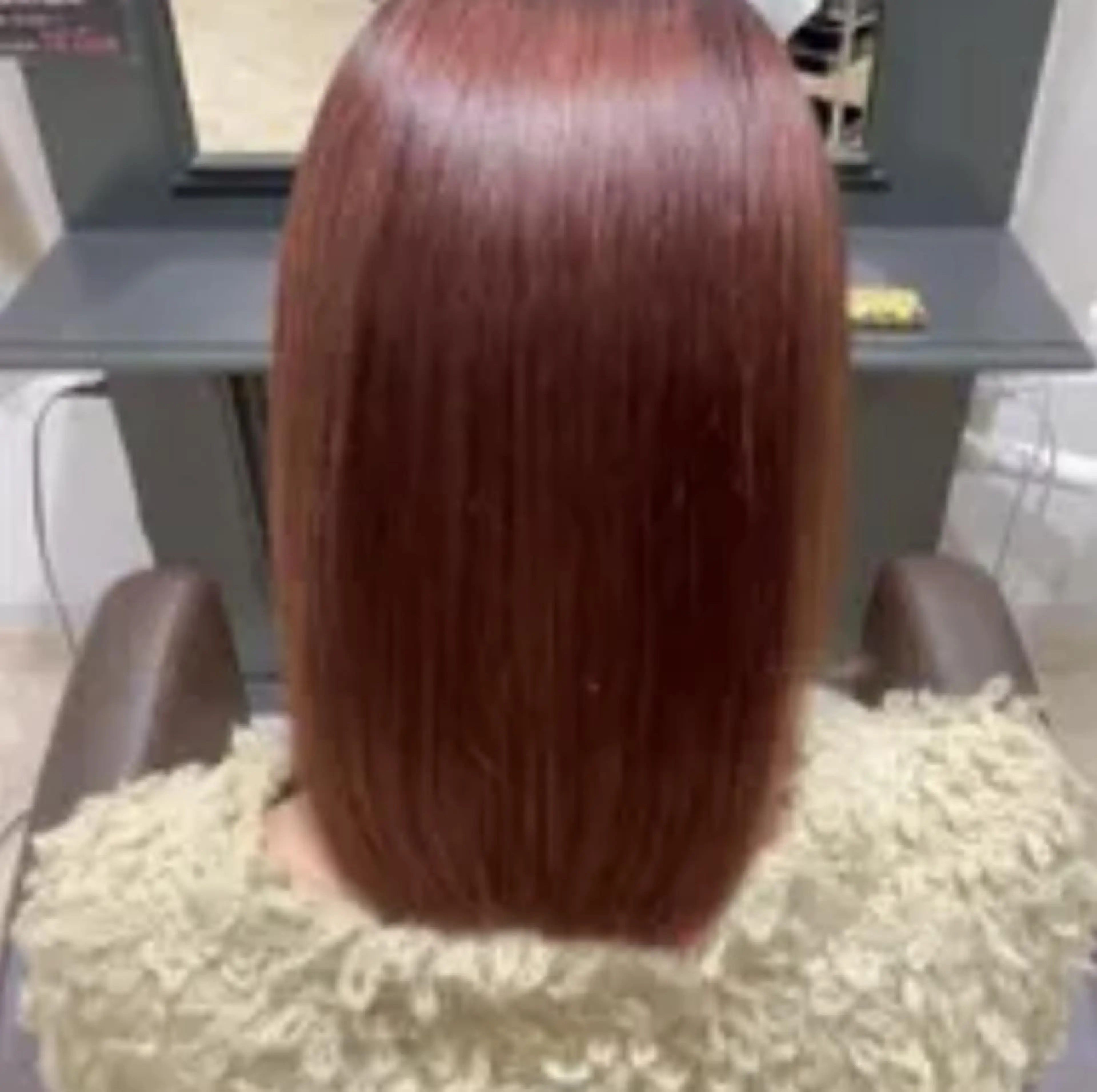 ミディアム カラー ヘアカラー ゆい 縮毛矯正/髪質改善のヘアスタイル