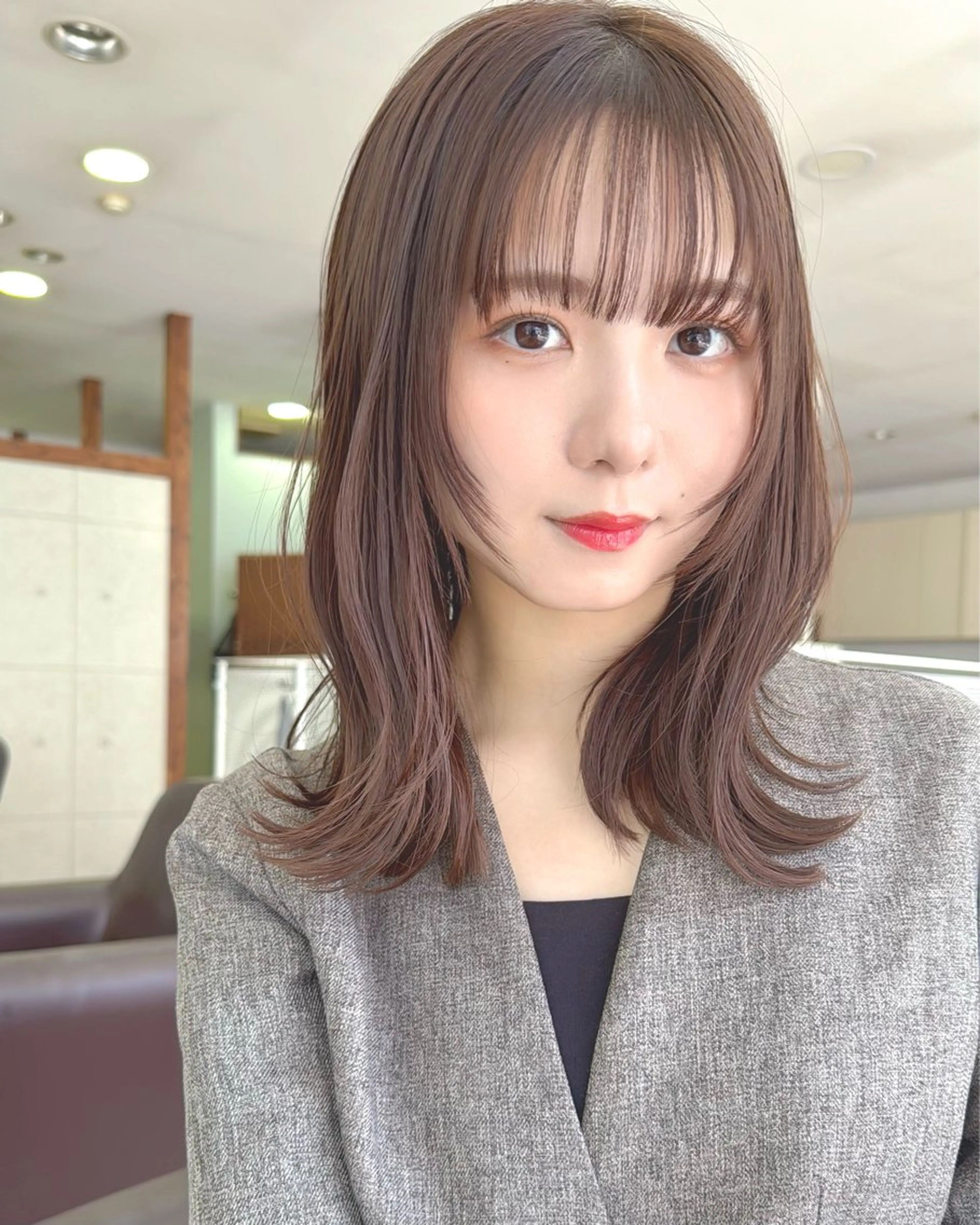 ミディアム ほさか しんごのヘアスタイル