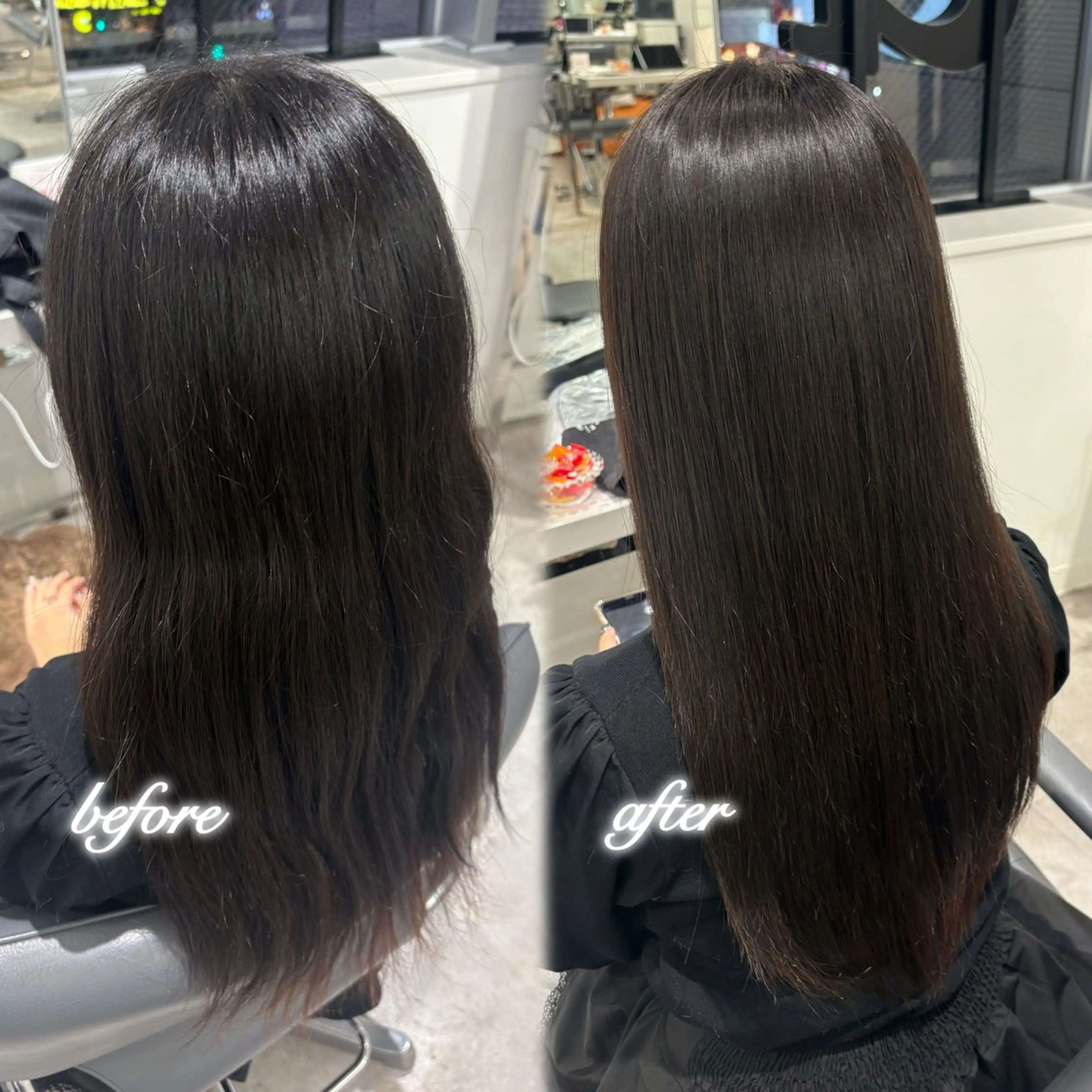 ロング 縮毛矯正 Euphoria  SHIBUYAGRANDE所属・モデル募集in渋谷 ソナのヘアスタイル