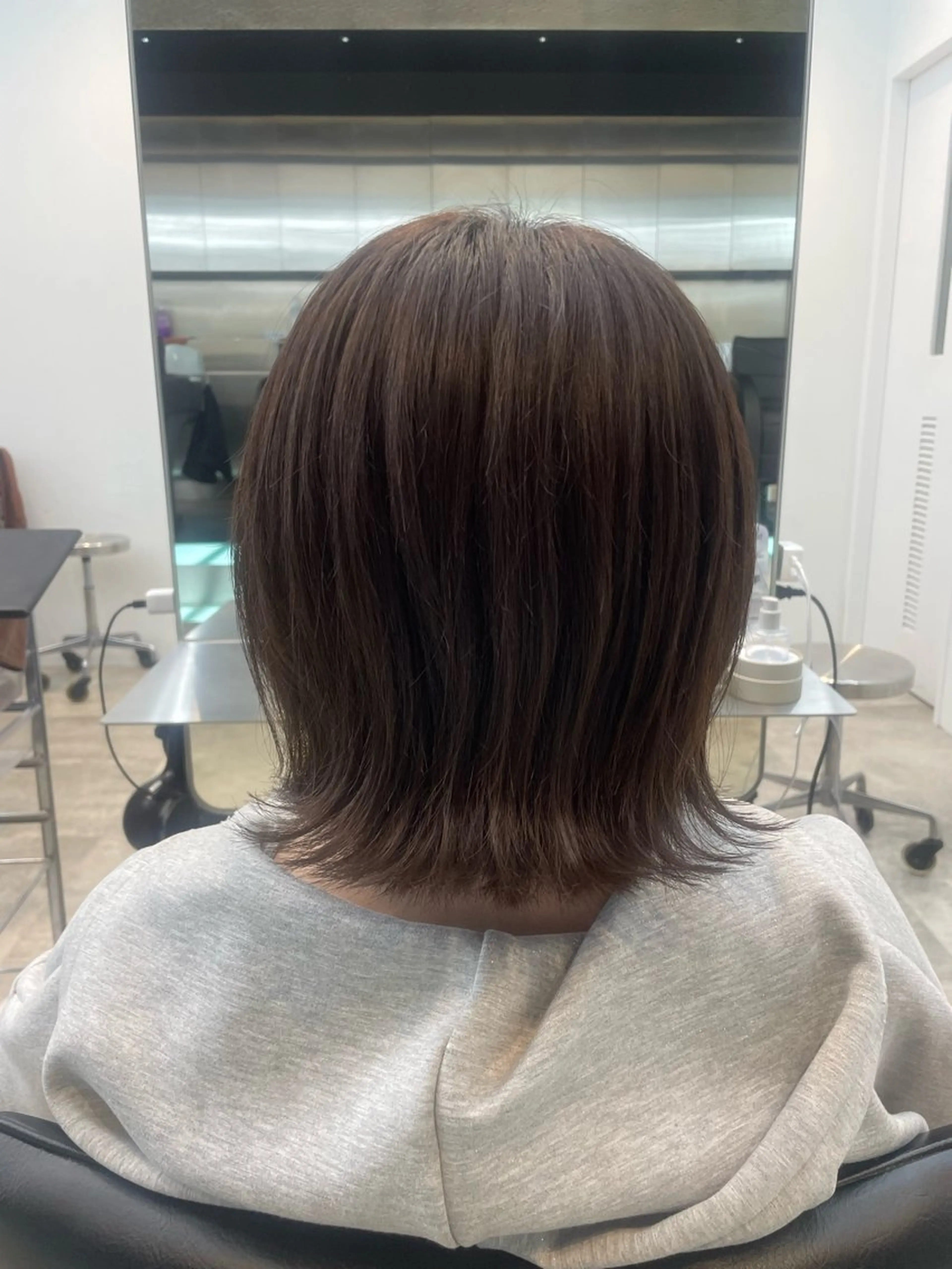 ミディアム カット 神山 哲のヘアスタイル