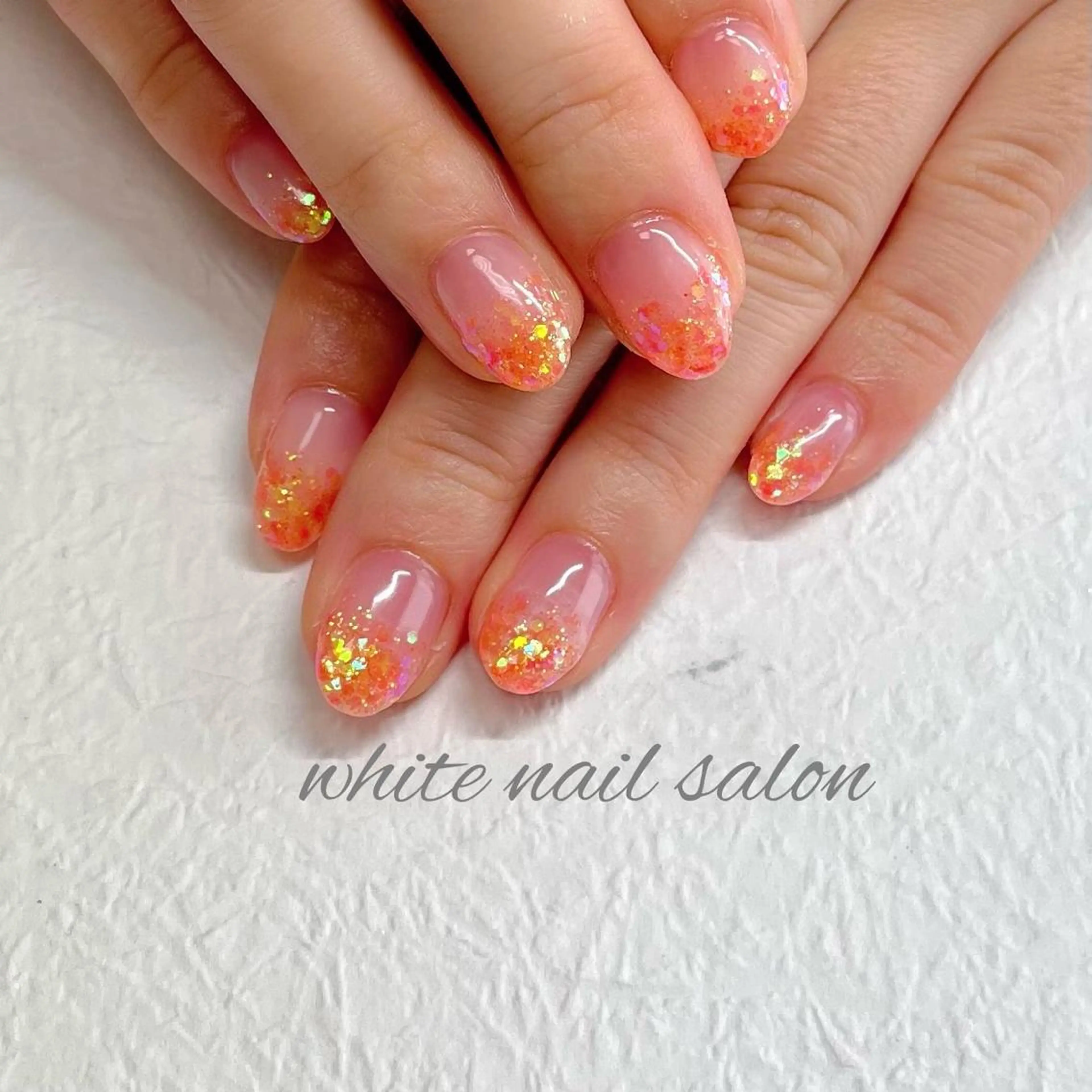 ネイル フットネイル ジェルネイル ハードジェル ラメ(グリッター) 持ち込み ハンドネイル white nail salonのネイルデザイン