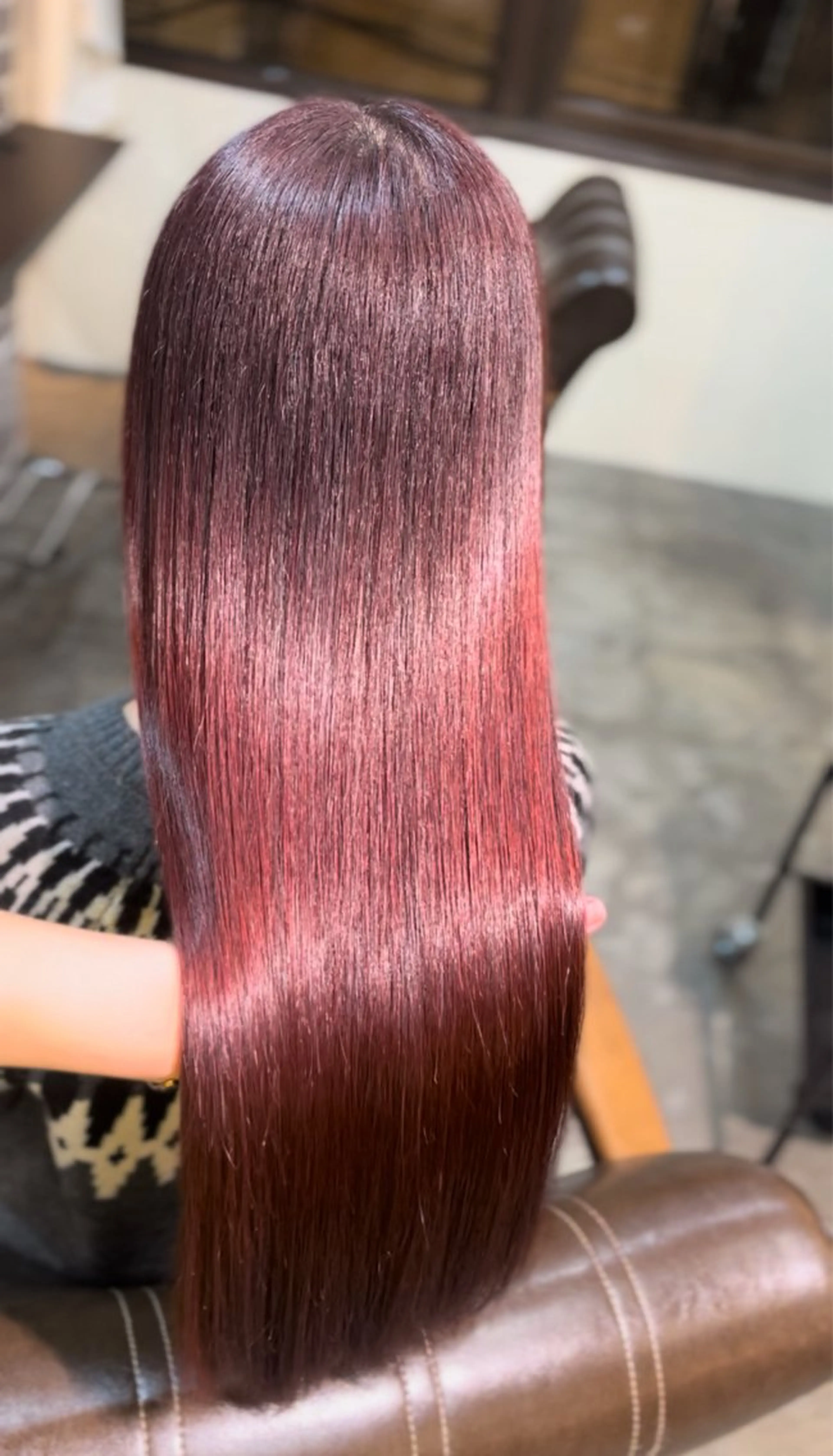 ロング カット ヘアカラー トリートメント メンズパーマ/透明感 カラー/徳田真緒のヘアスタイル