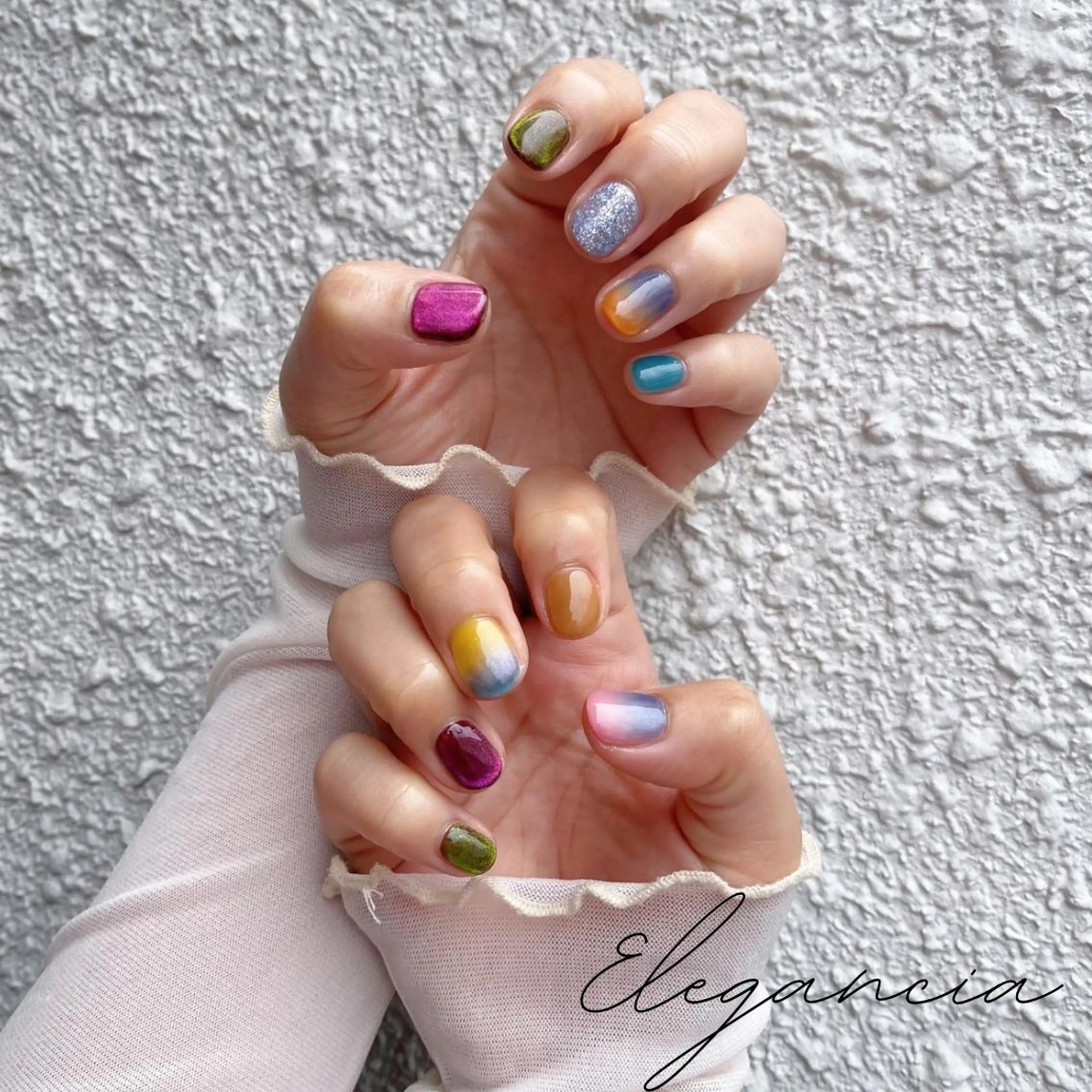 カラー ネイル ハンドネイル Elegancia. Hiromiのネイルデザイン