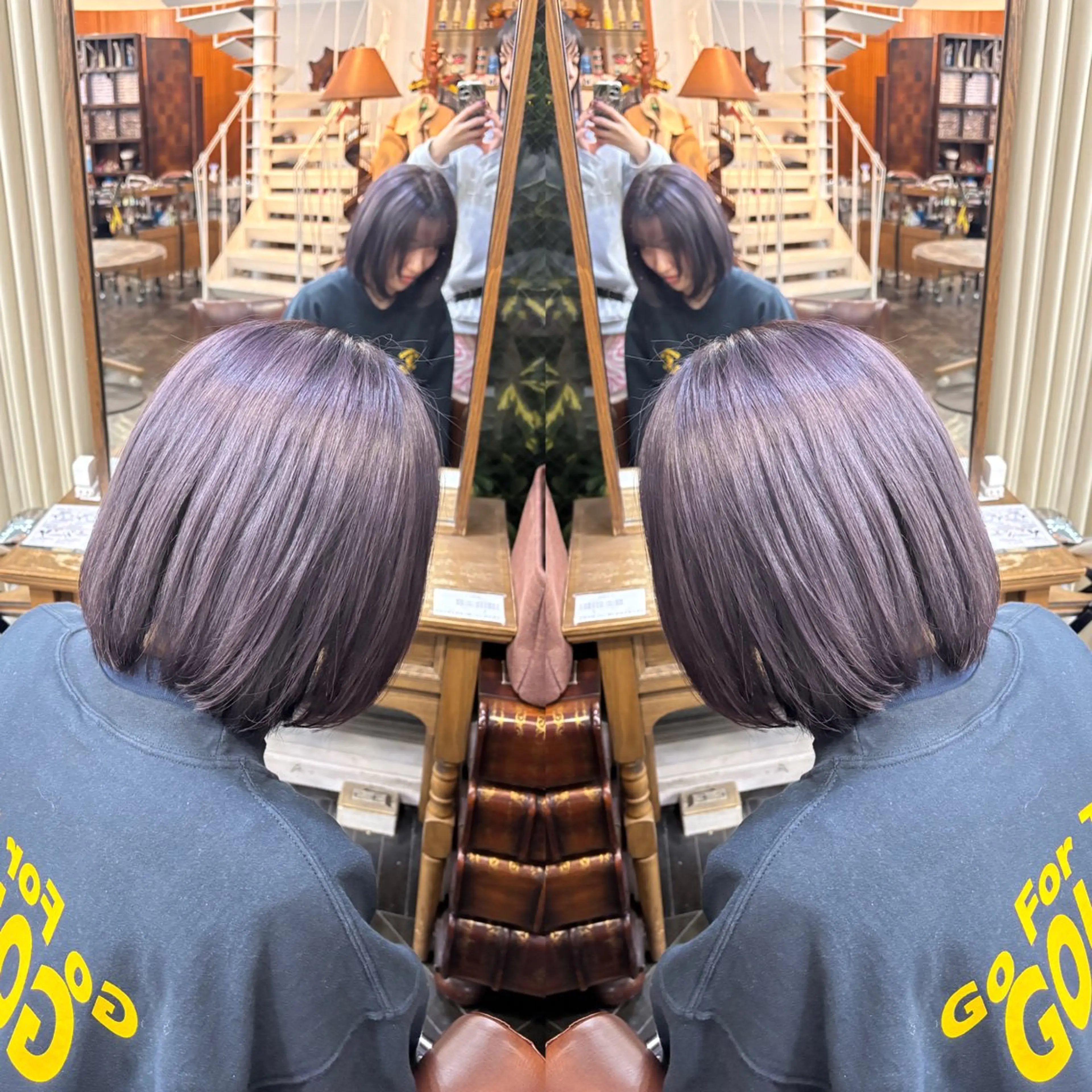 ショート カラー ヘアカラー トリートメント ☻モエカ/ハイトーン アレンジ☻のヘアスタイル