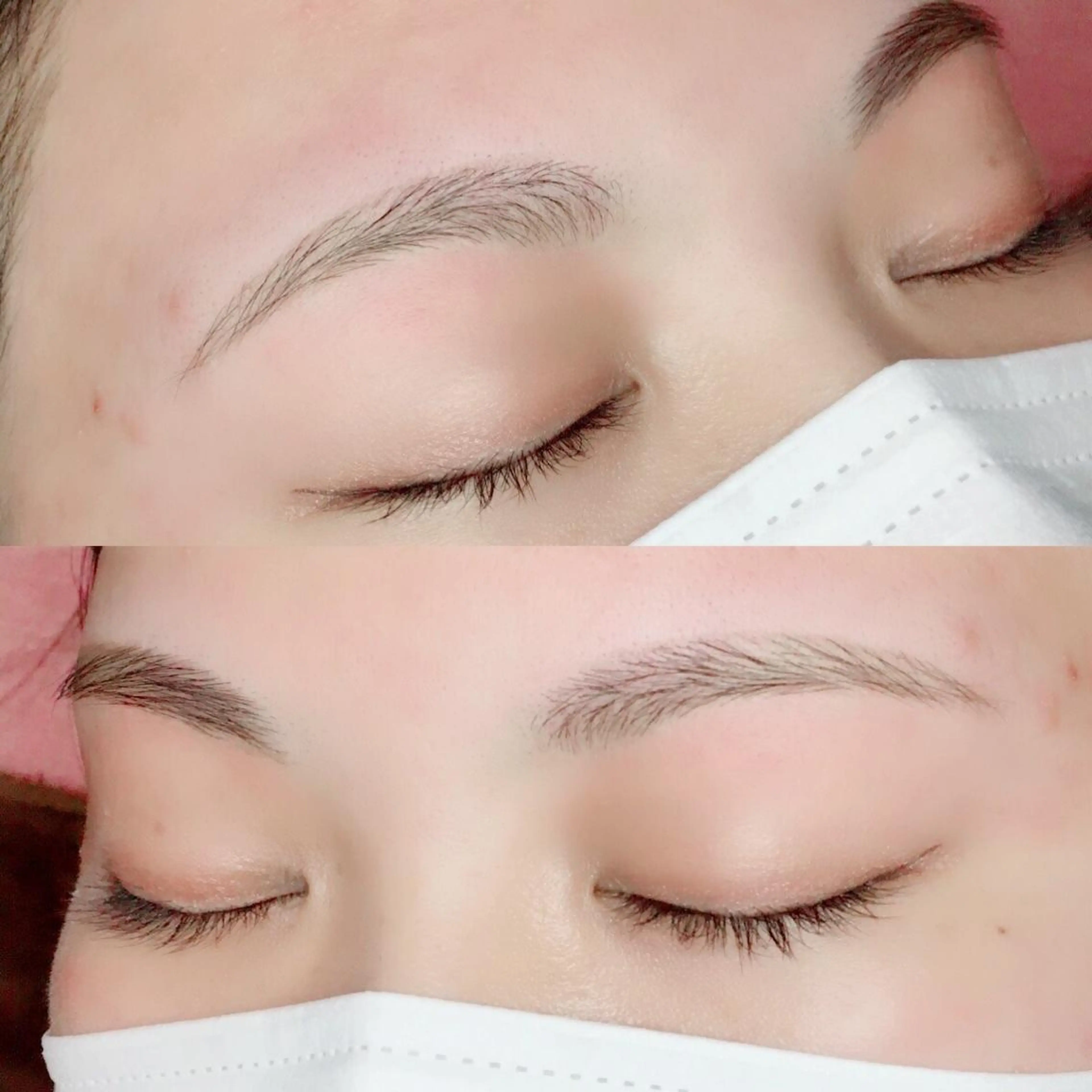 眉毛デザイン＋毛量調整の写真