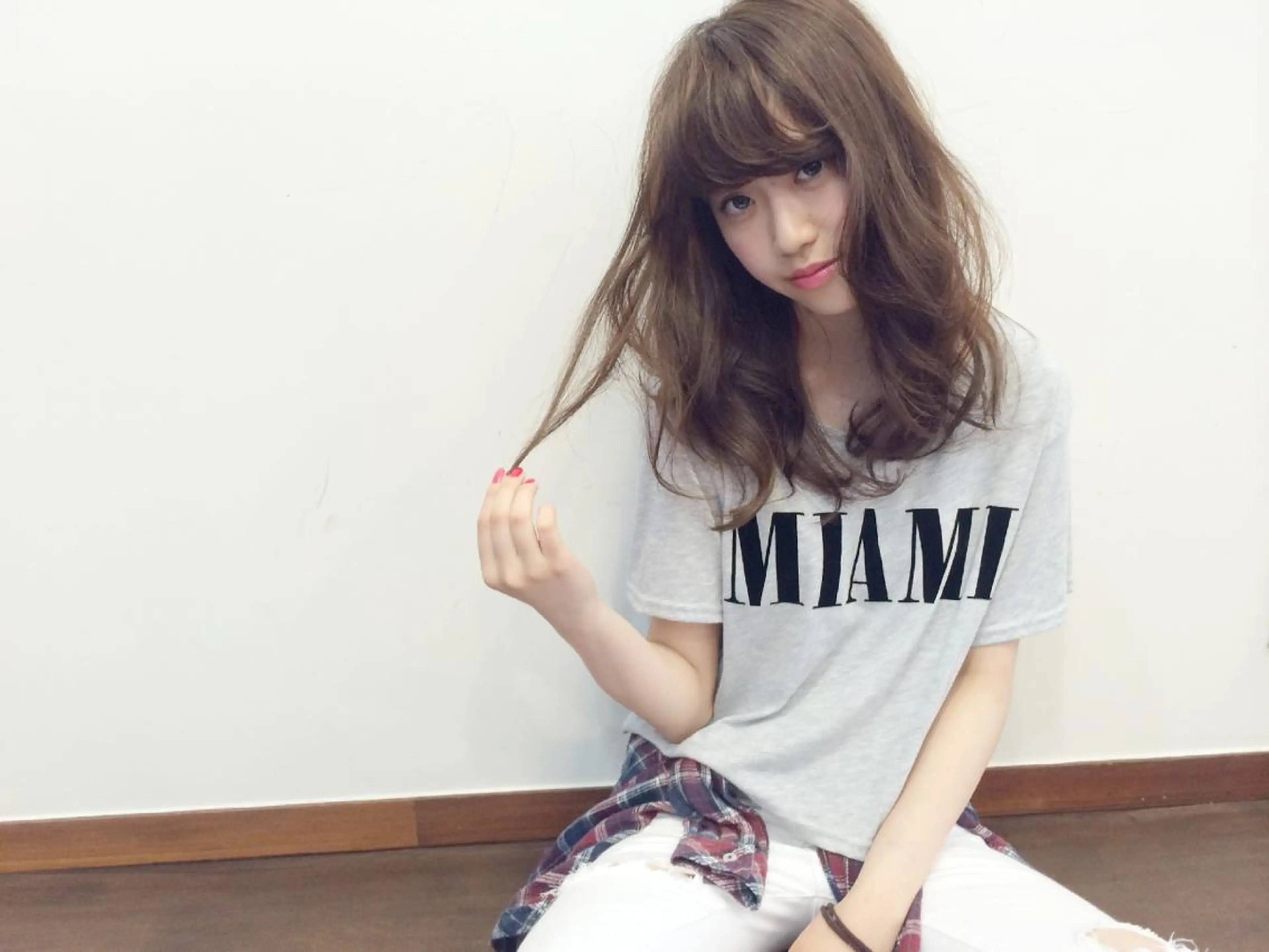 セミロング 横井伴典　矢場町 メンズパーマ/カットのヘアスタイル