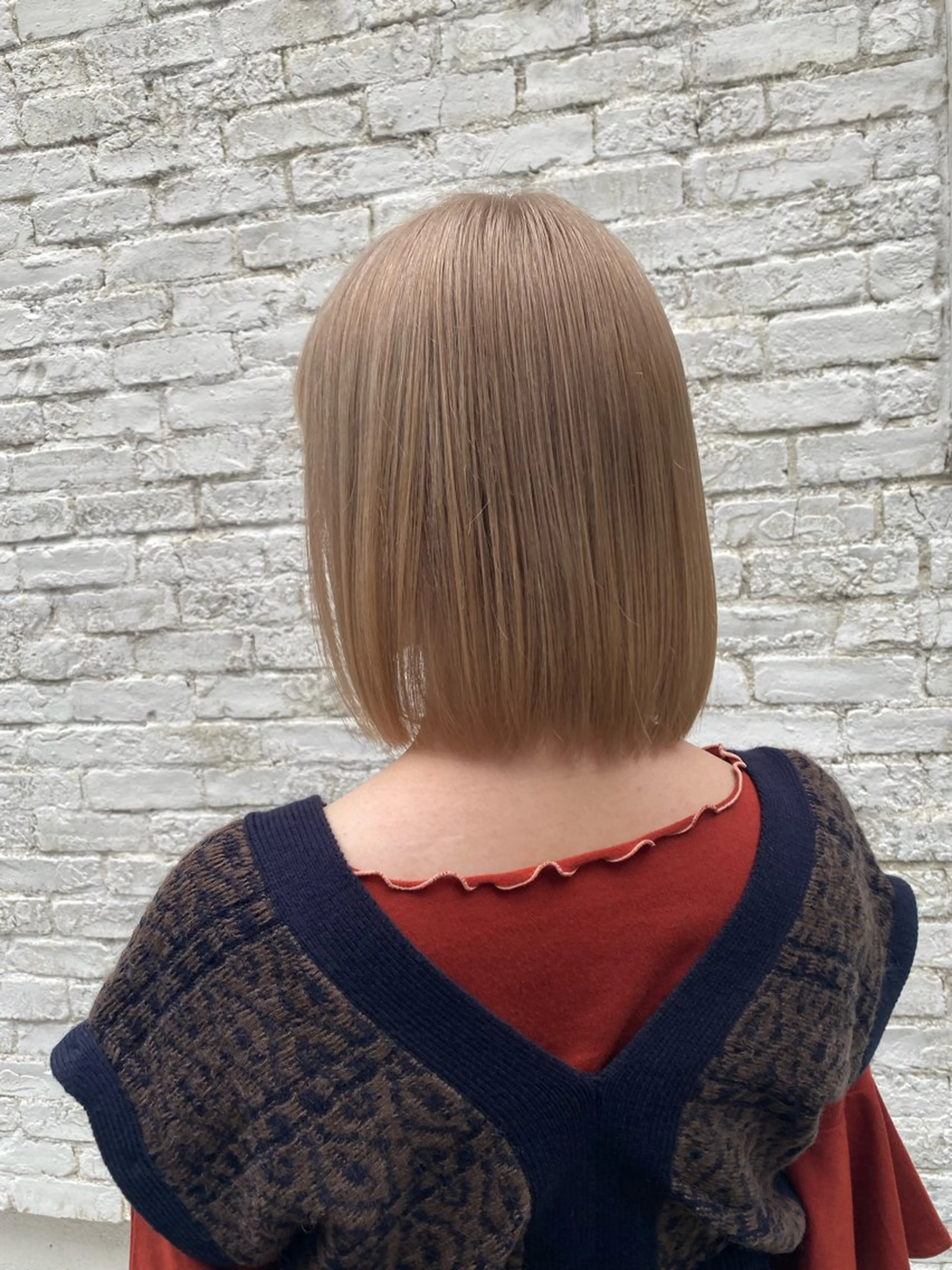 ミディアム カラー ヘアカラー トリートメント 千 田のヘアスタイル