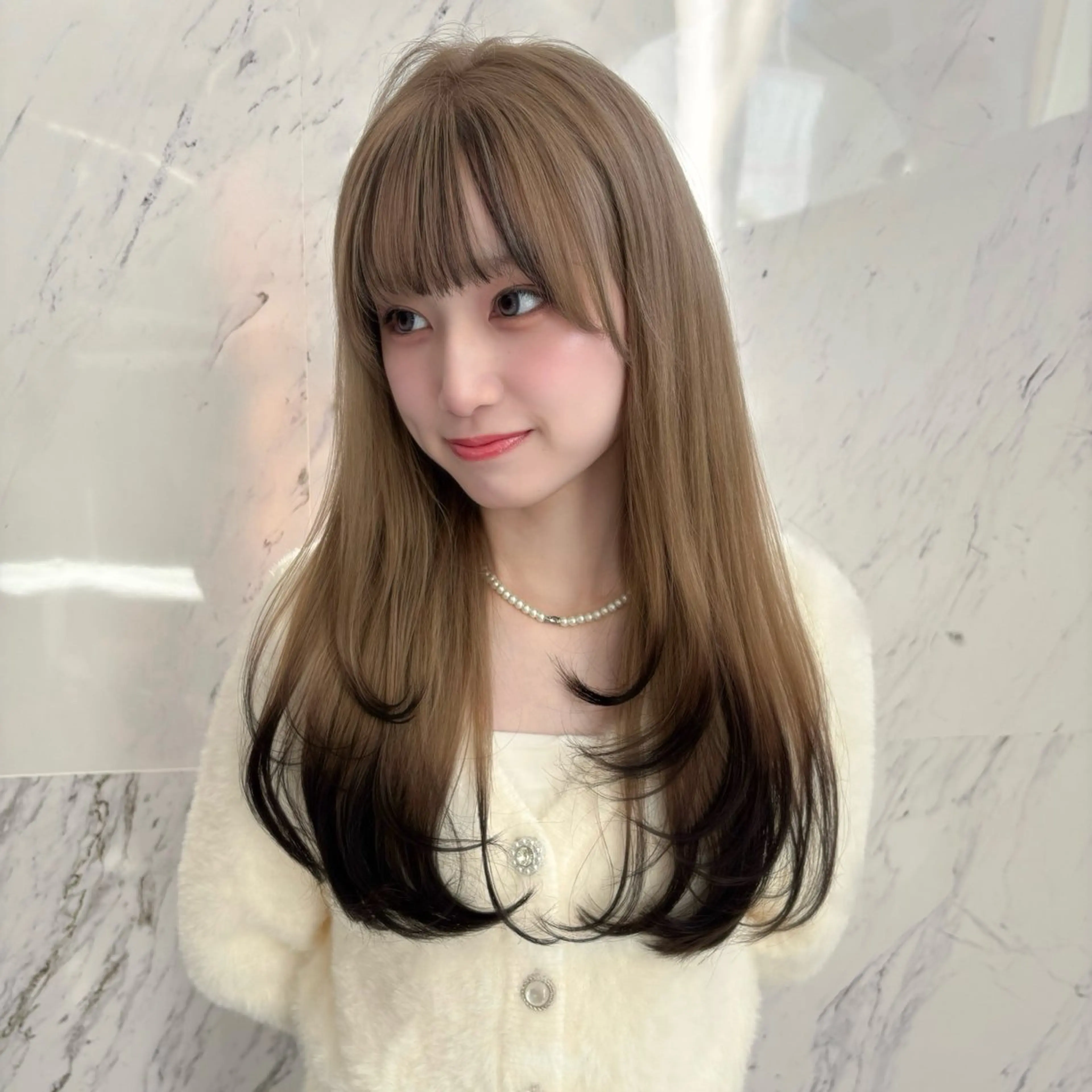 ロング ヘアカラー Parve Mix / 根本 梨湖🫧のヘアスタイル