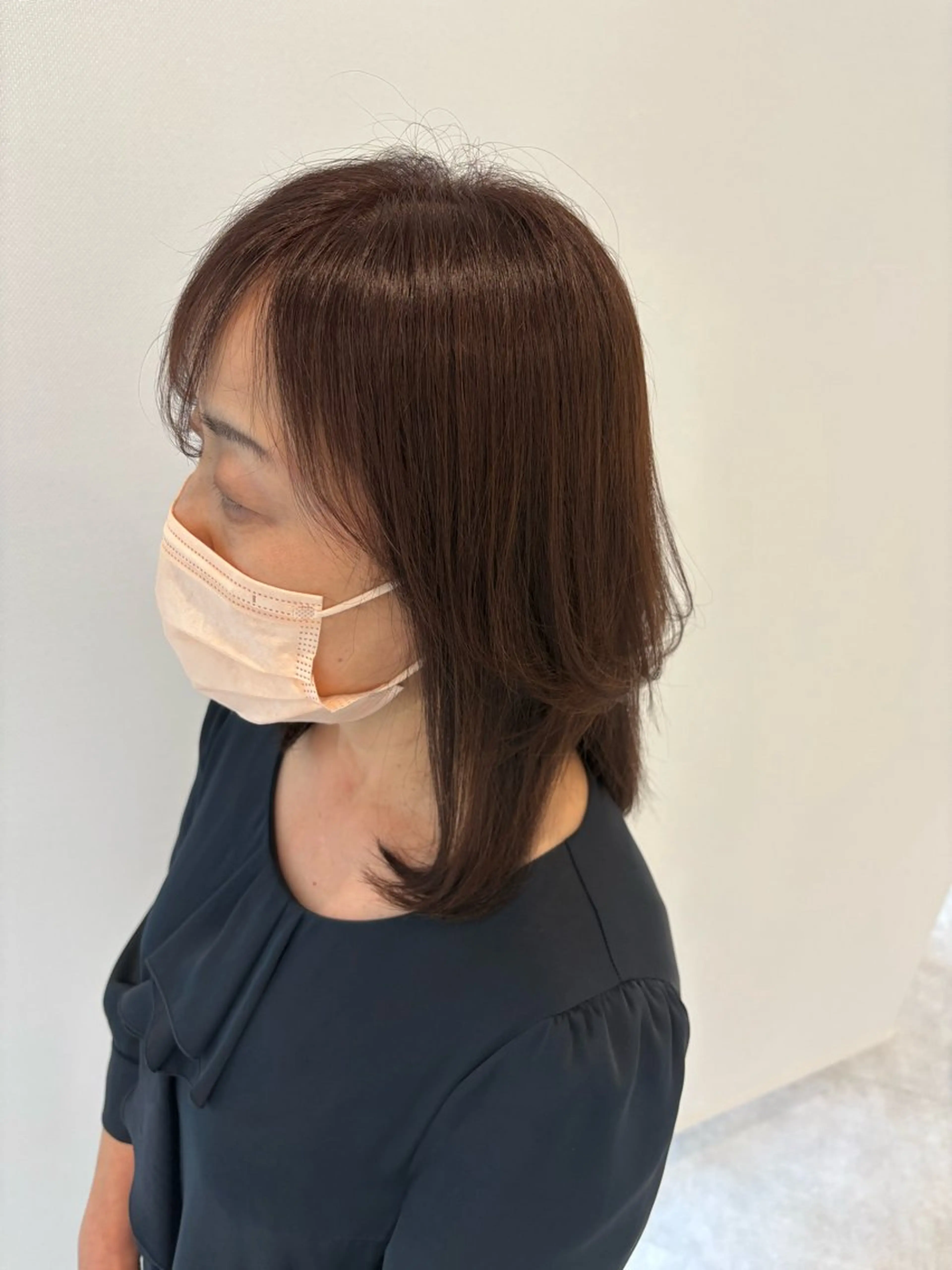 セミロング カット ヘアカラー moiBlanc所属・moi blanc/ Aoyagiのヘアスタイル