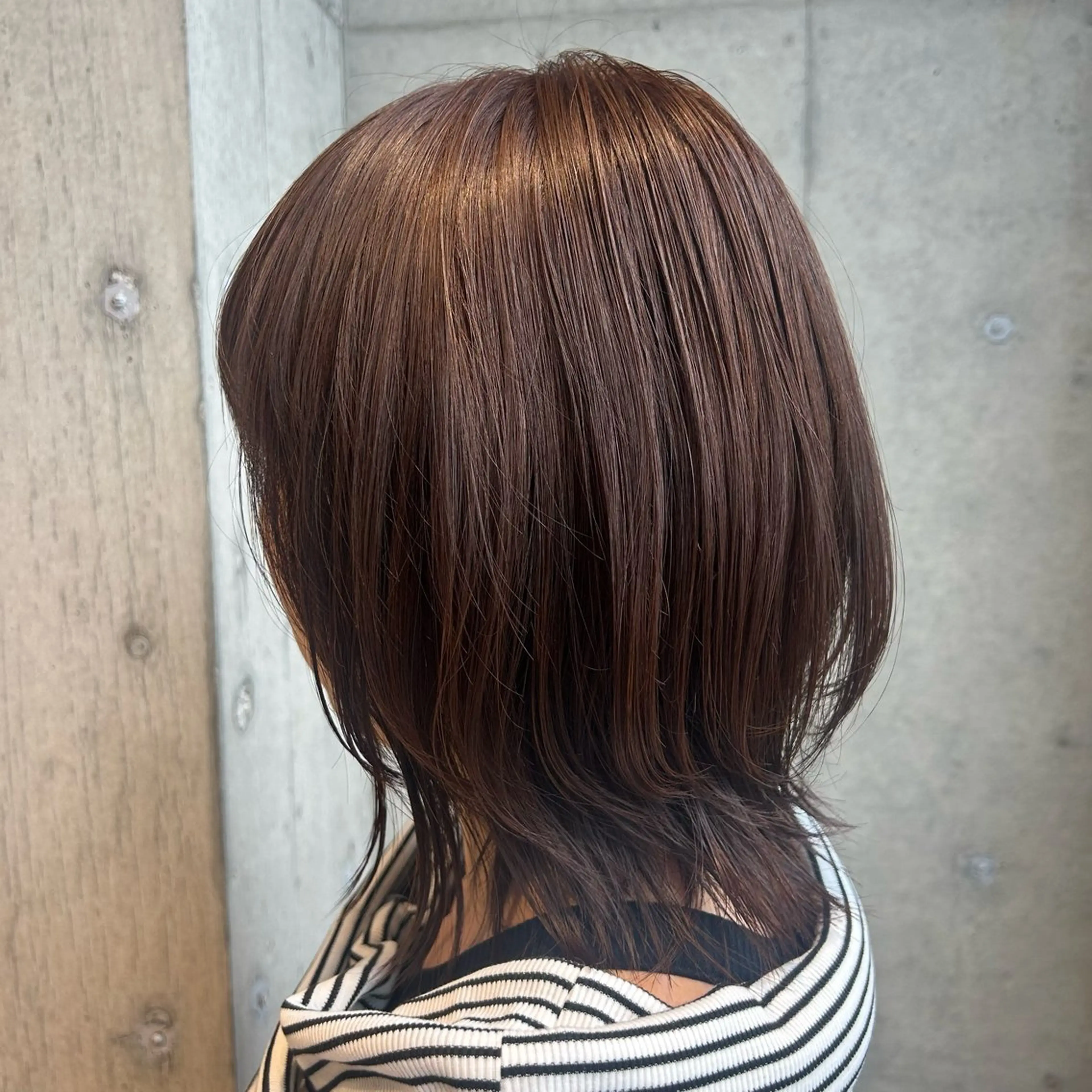 ミディアム カラー ヘアカラー 🤡暖色艶カラー 🤡みさきのヘアスタイル