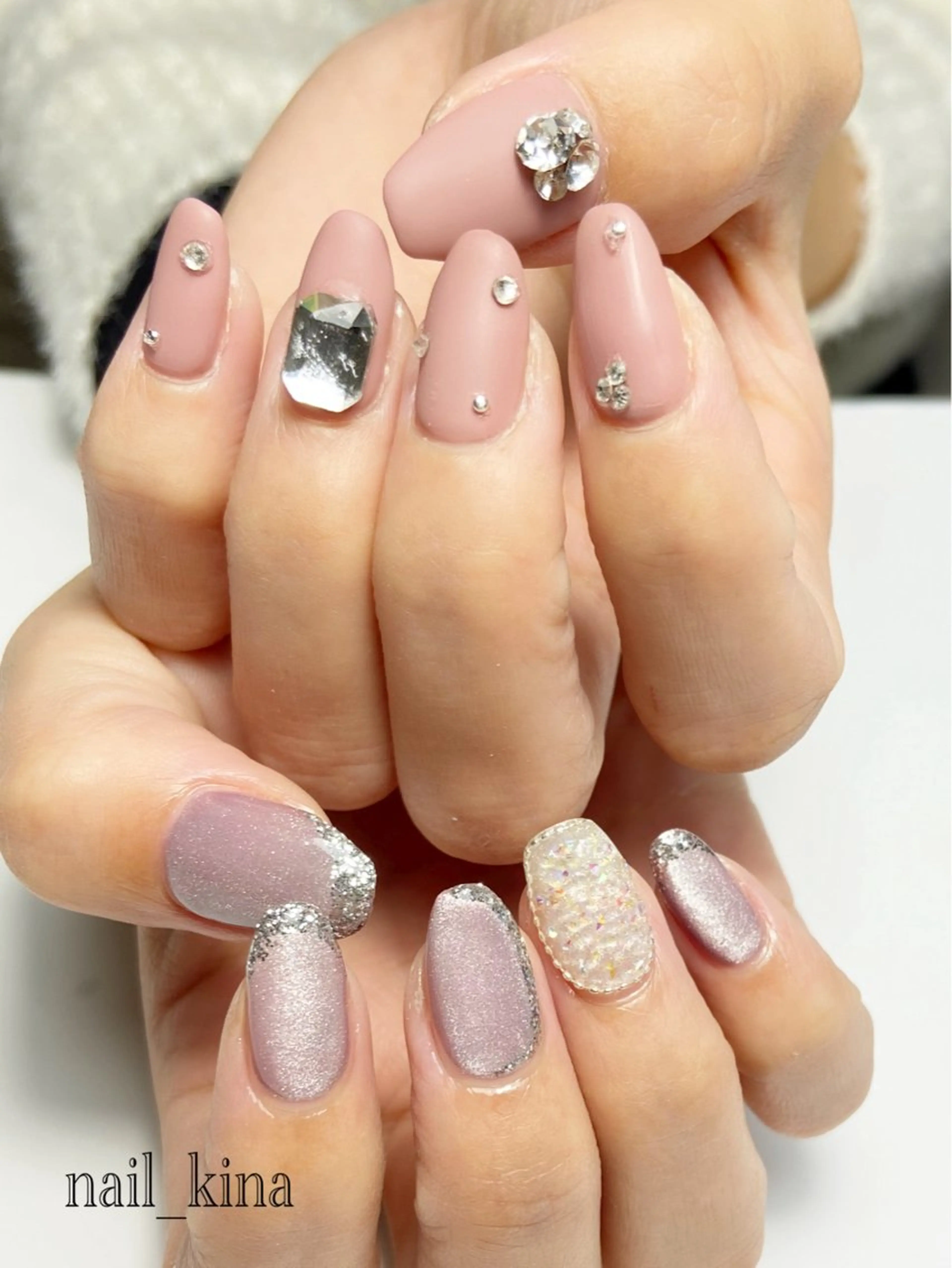 ネイル マグネットネイル マットネイル nail_ kinaのネイルデザイン