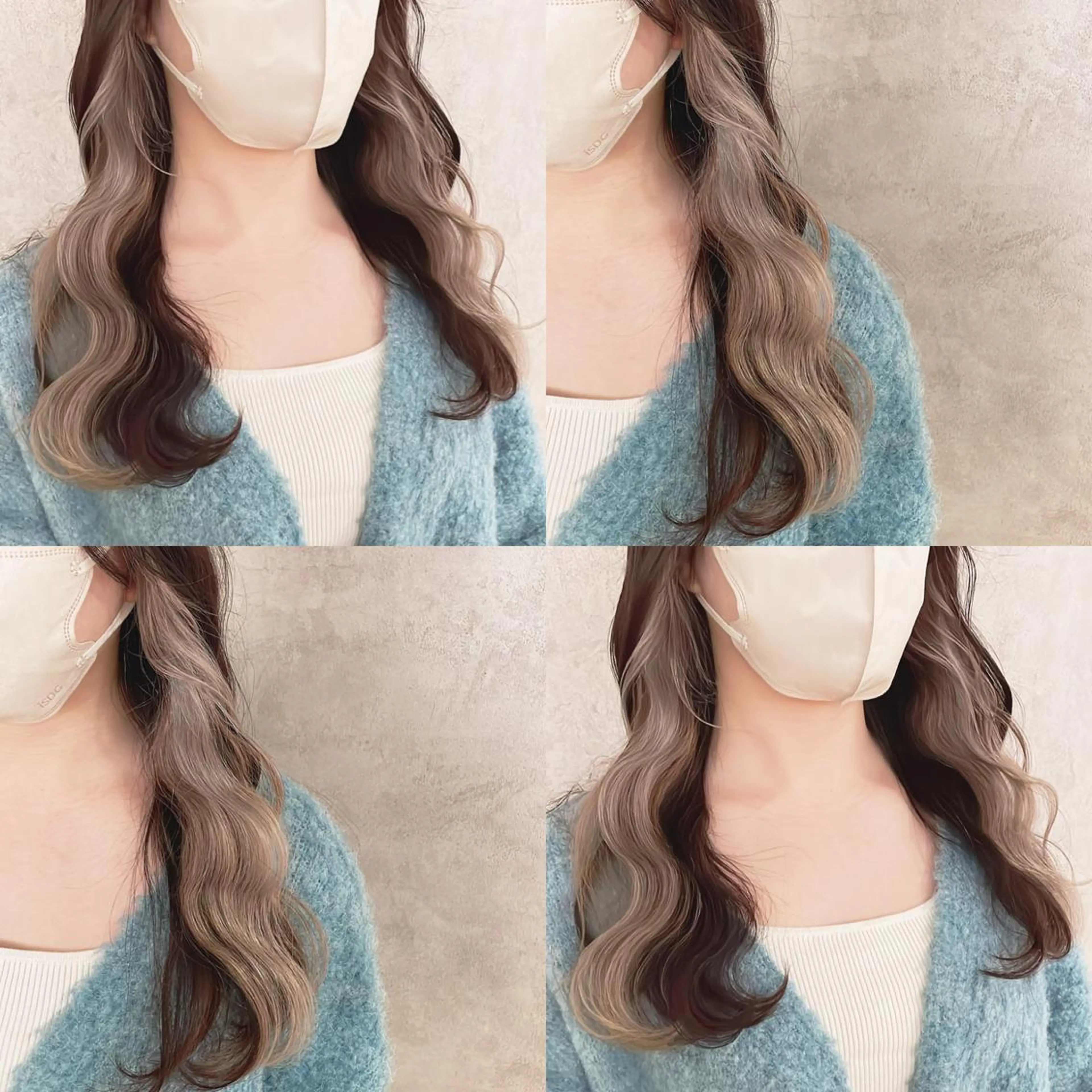 カラー ベージュカラー ブリーチ ヘアカラー トリートメント 渋谷:インナーカラー ／🍒エリカ🍒のヘアスタイル