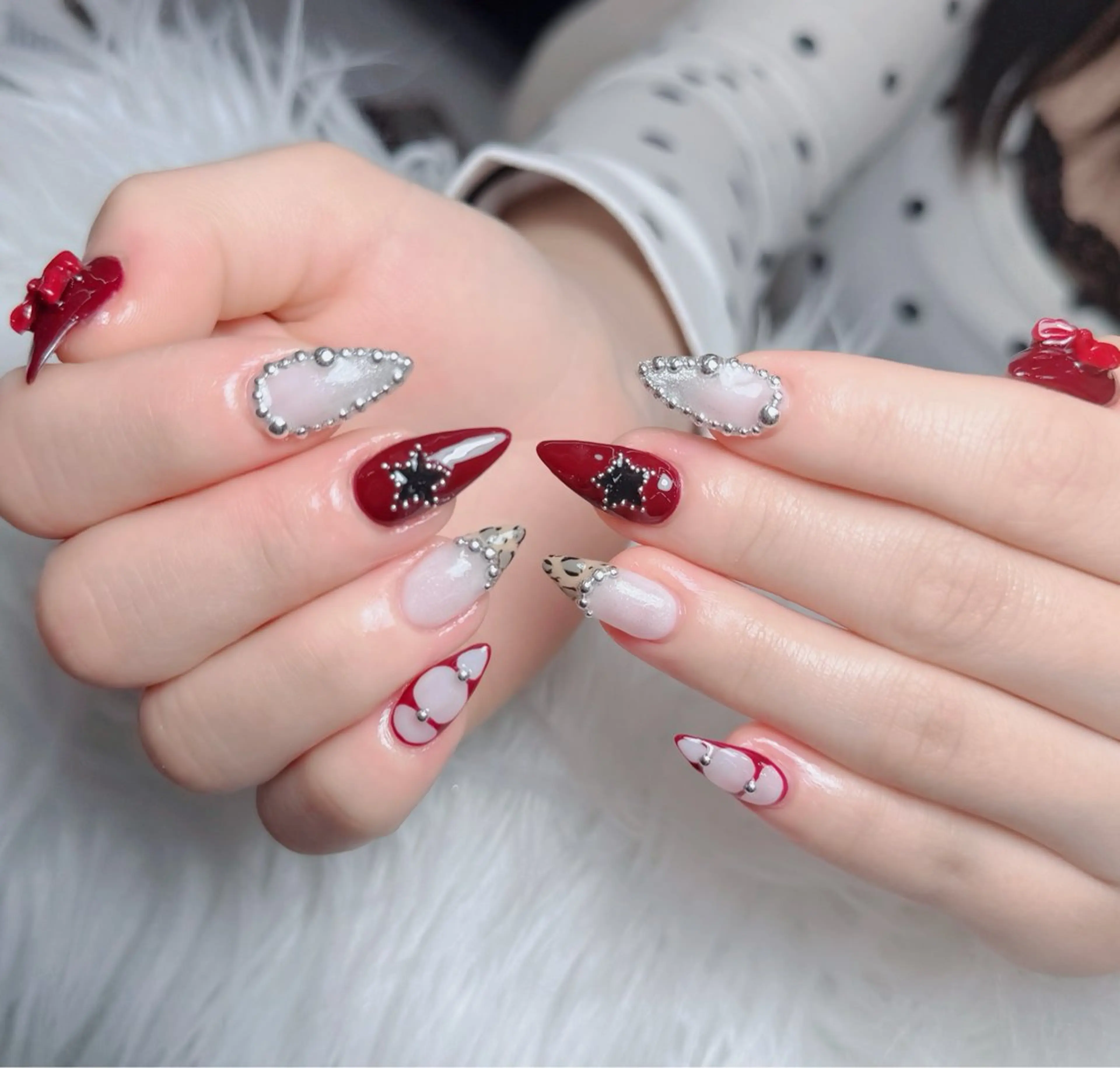 ネイル アートネイル フレンチネイル ジェルネイル 韓国ネイル マグネットネイル ハンドネイル Lenie Nail Okuboのネイルデザイン