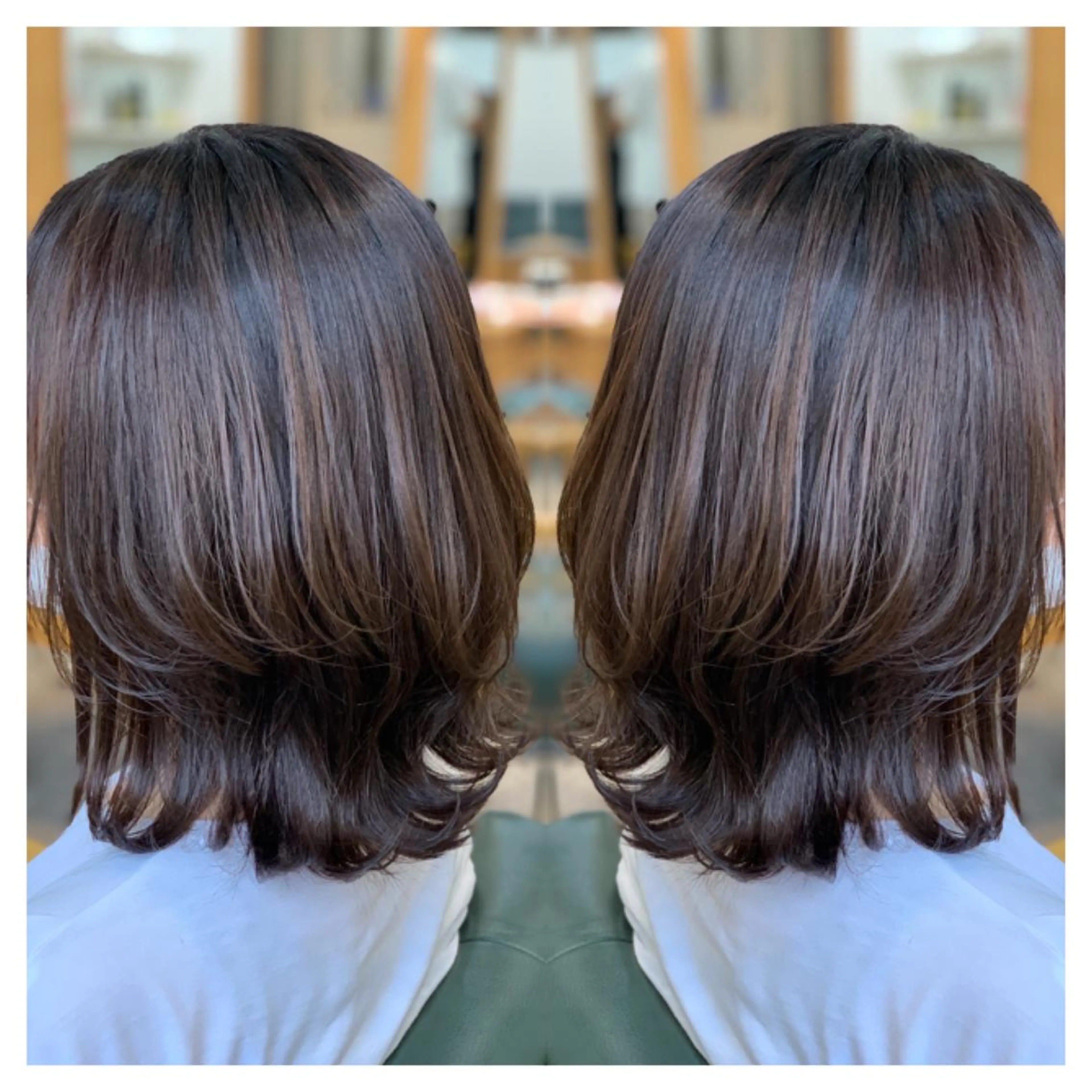 ミディアム カラー ヘアカラー トリートメント 村山 茉衣のヘアスタイル