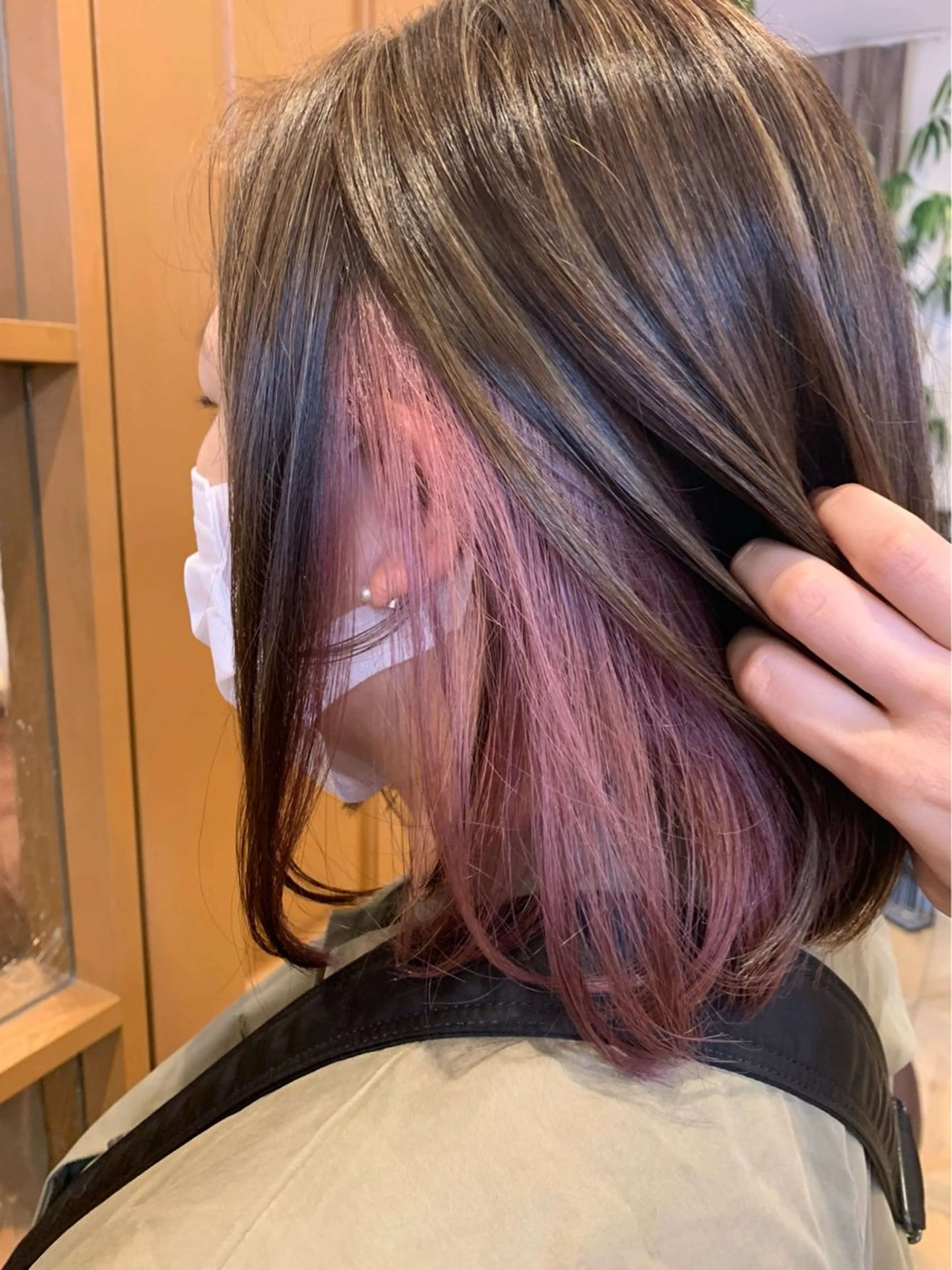 ミディアム カラー ヘアカラー 髪質改善✨縮毛矯正 美髪担当・大西真奈のヘアスタイル