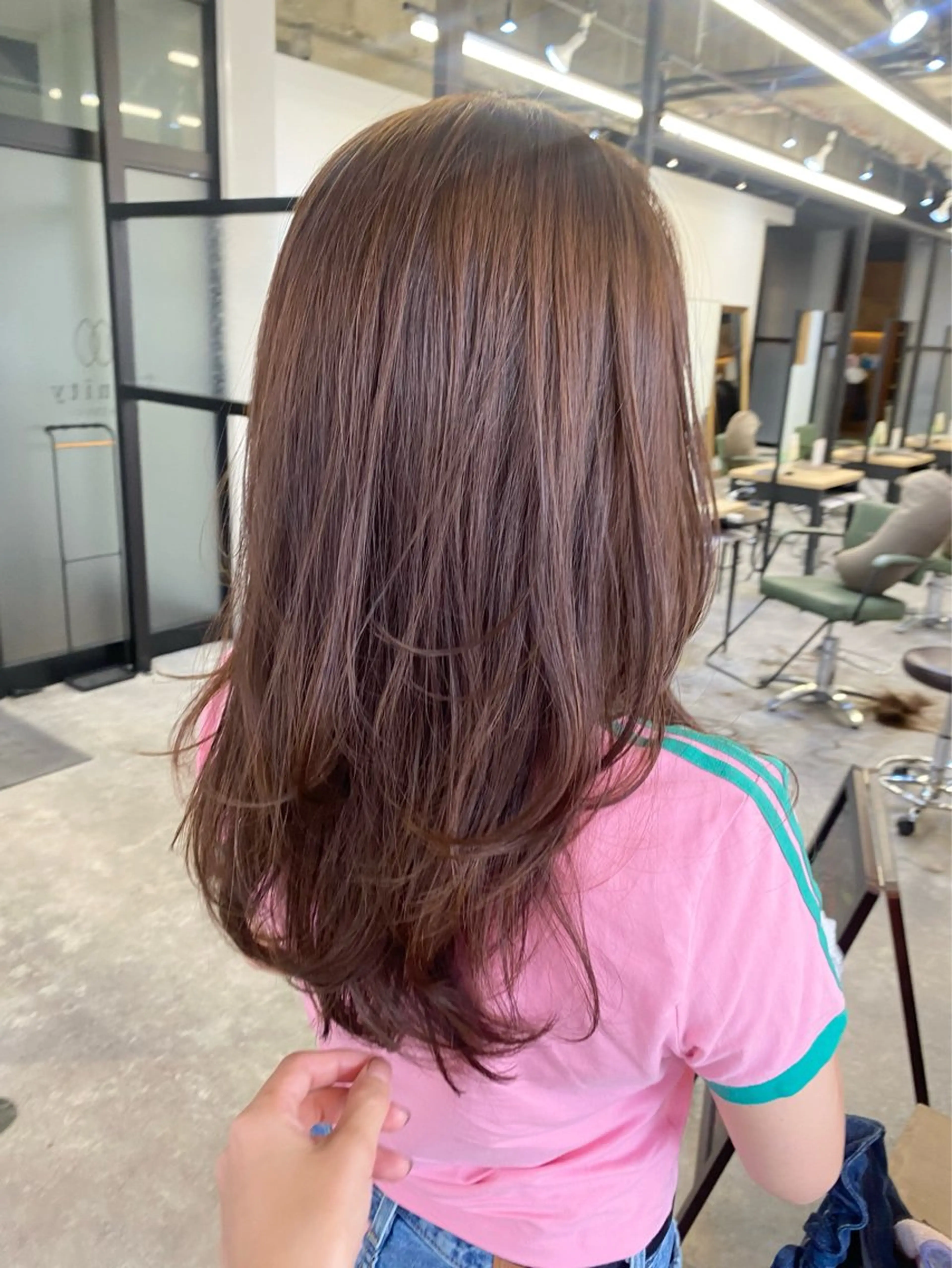 セミロング 🪞艶カラー/ボブ/ 矯正/高橋亜実🪞のヘアスタイル