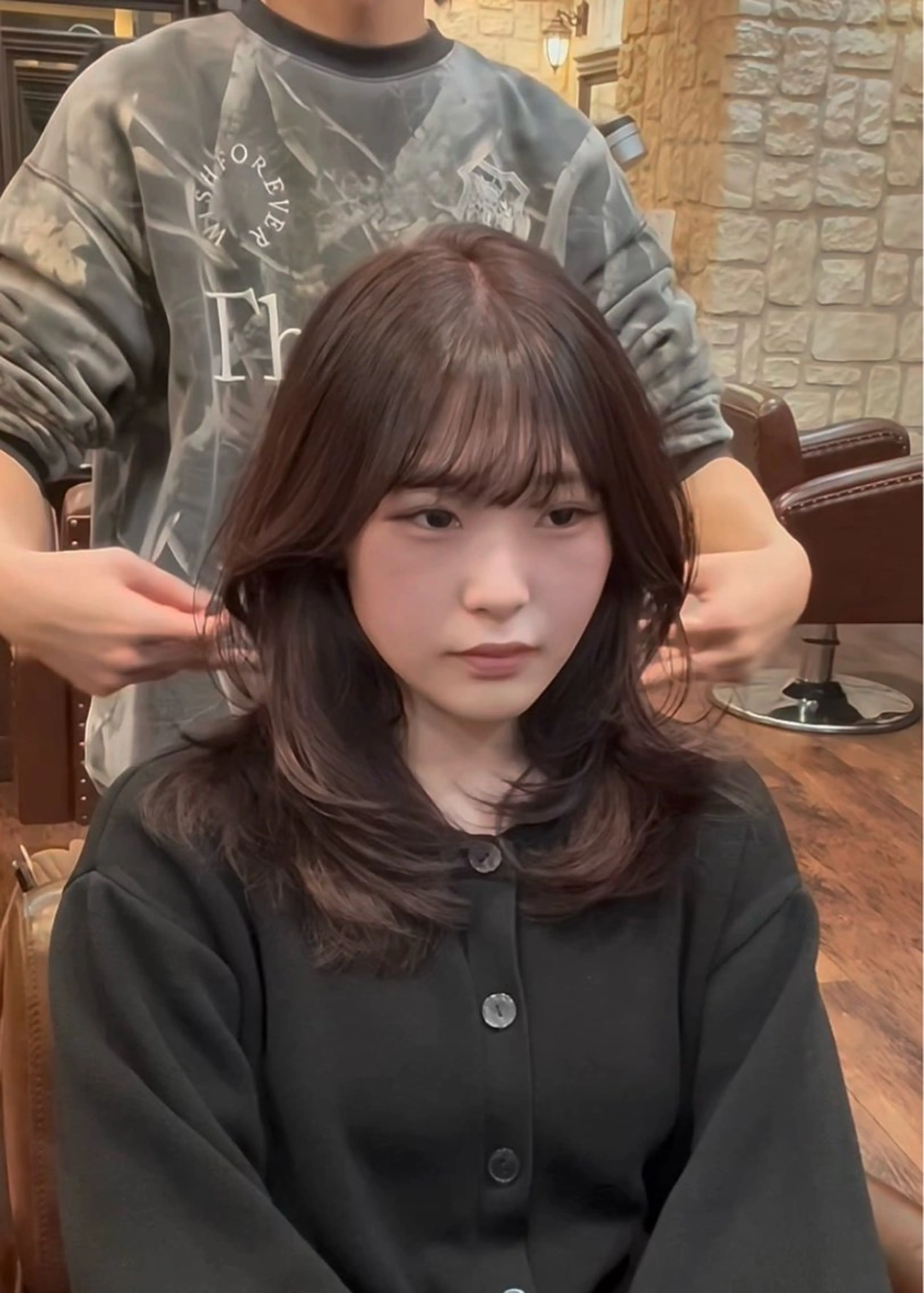 ロング カラー 町田/レイヤーカット ハッシュカット/八木のヘアスタイル