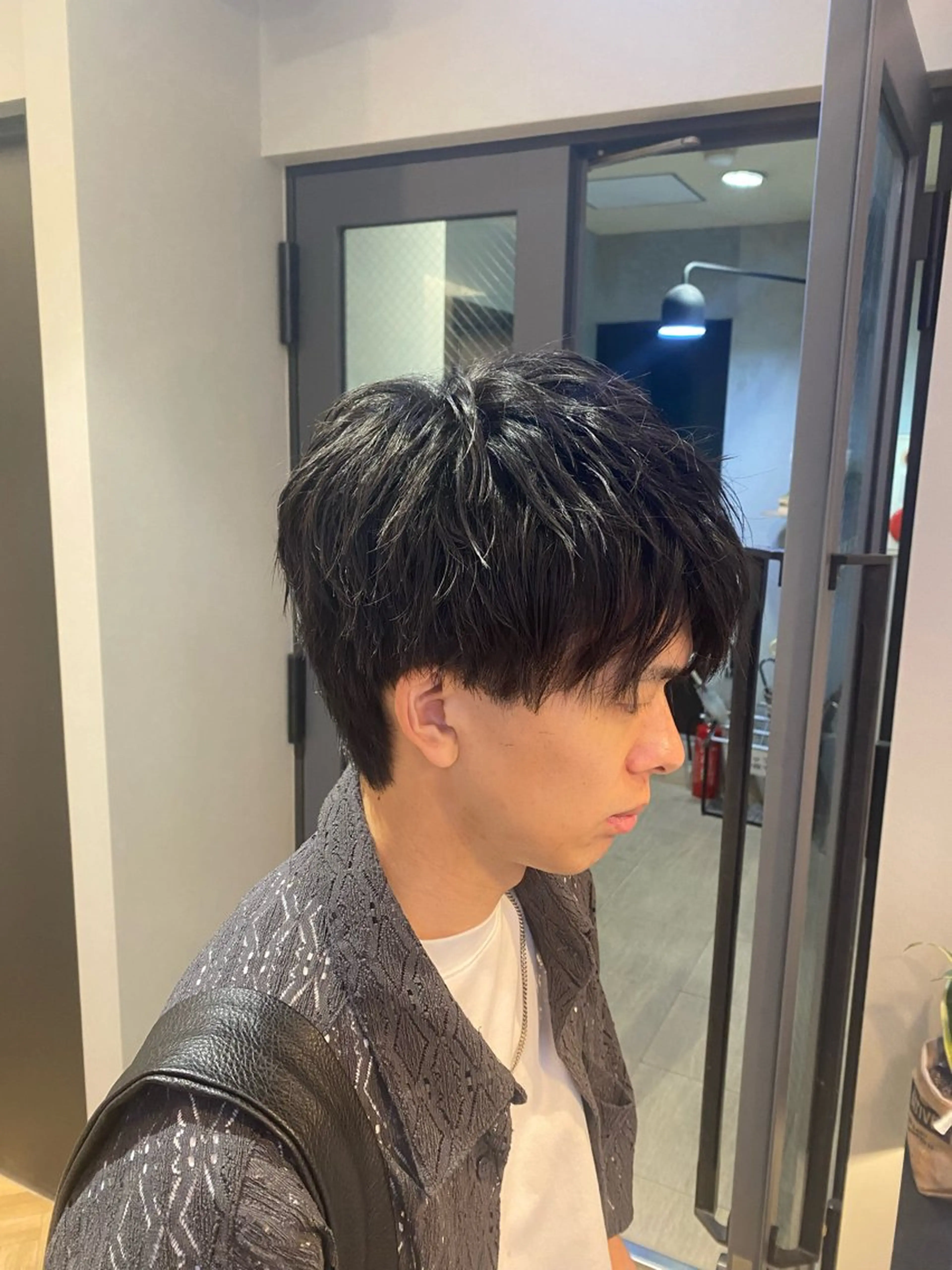 メンズカット✂️＋ナチュラルパーマ🌀＋アルカリ除去🧼の写真