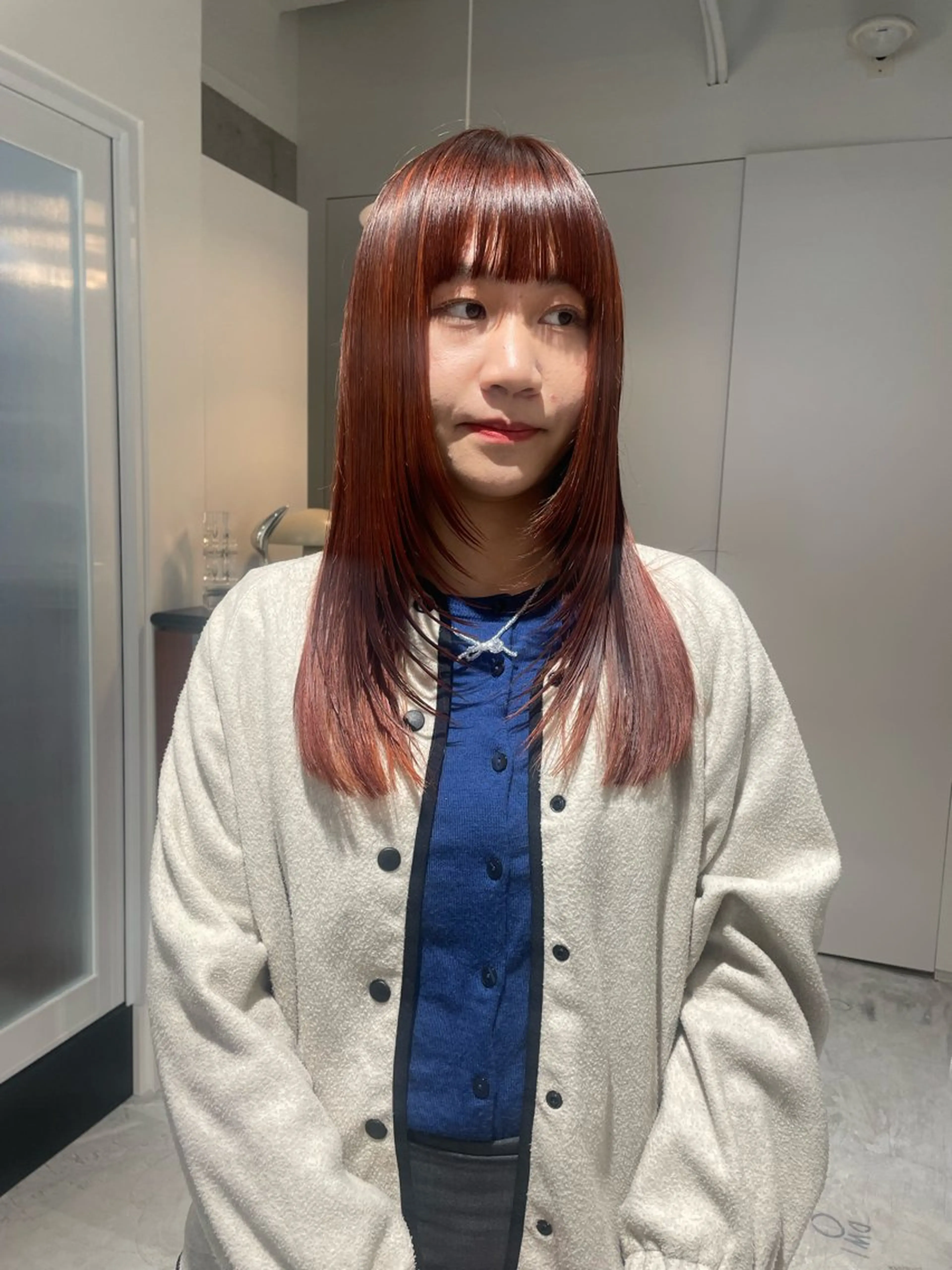 ロング カラー 原 菜帆のヘアスタイル