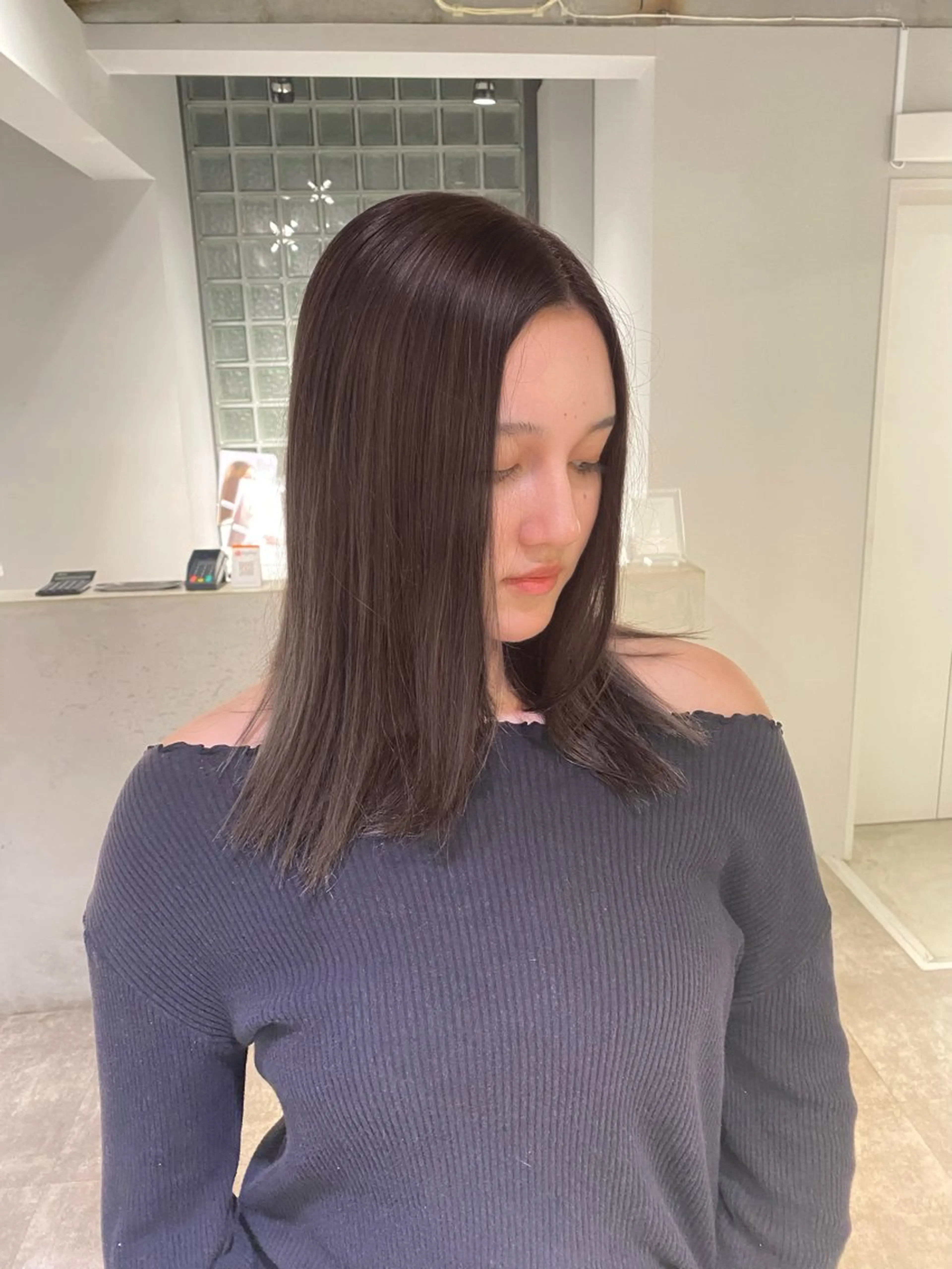 ミディアム カラー ハイトーンカラー 心斎橋 /ブリーチ/ショウマのヘアスタイル