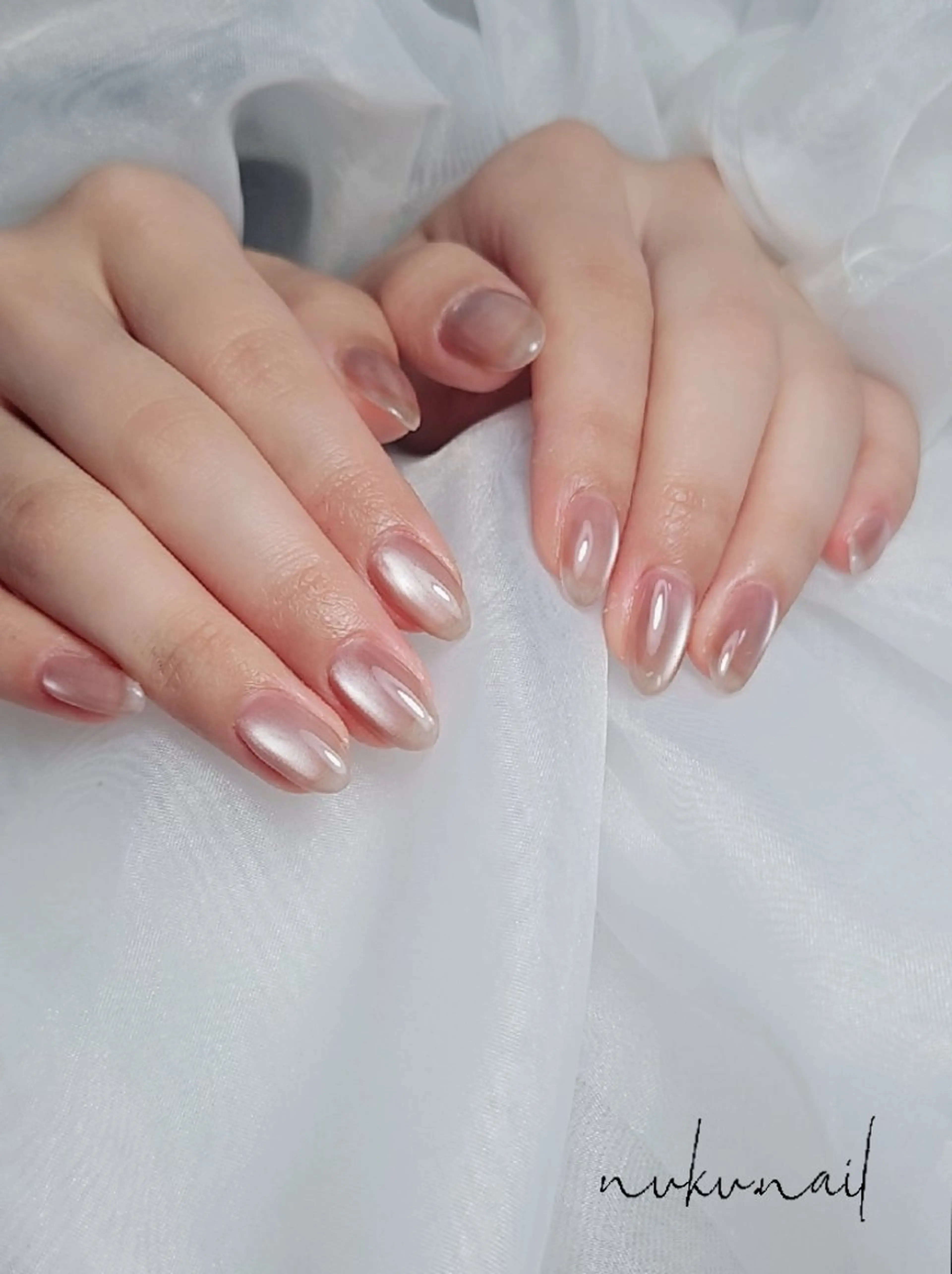 ネイル マグネットネイル ワンカラーネイル nuku.nail 　namiのネイルデザイン