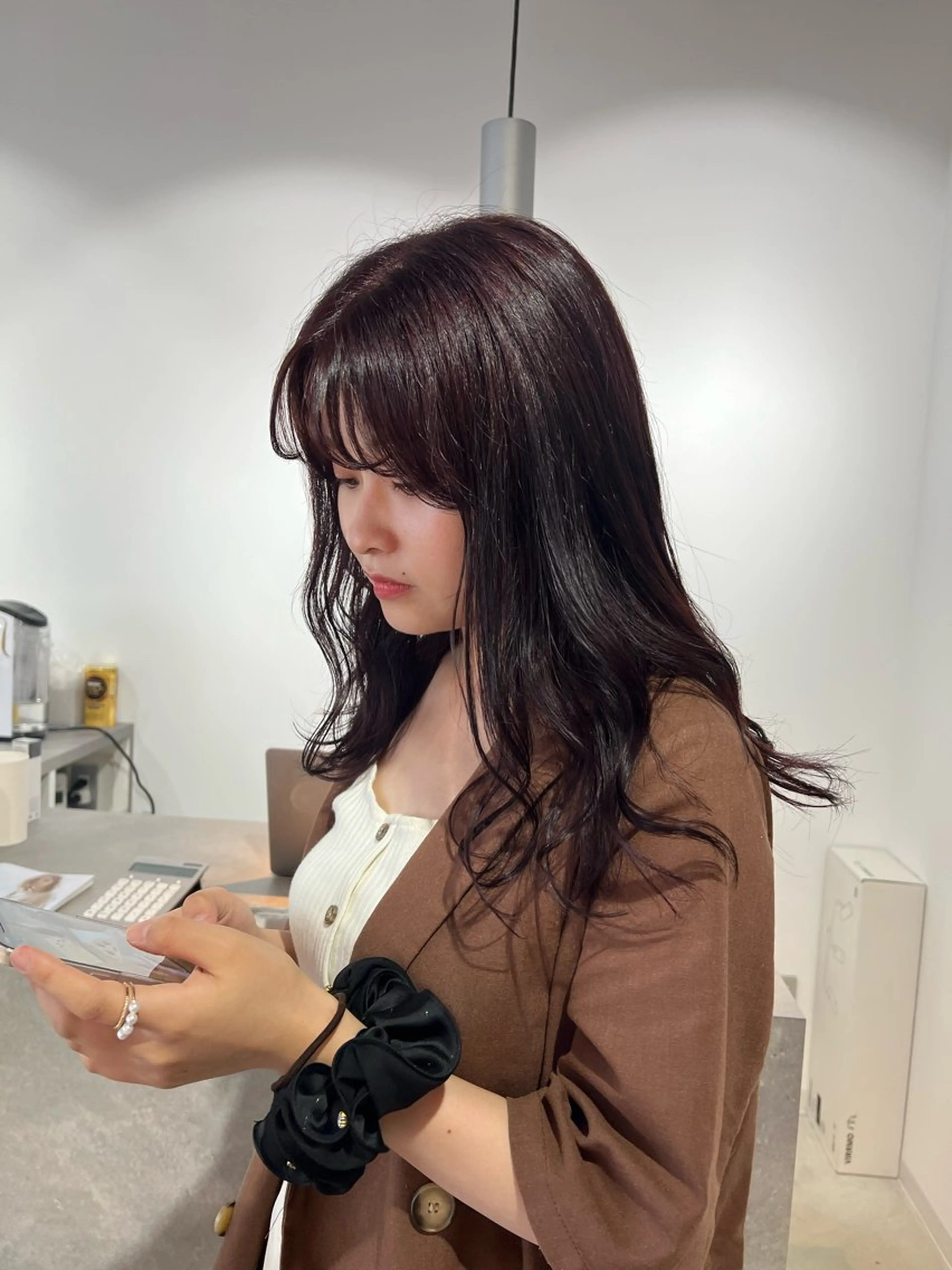 ロング カット ヘアカラー VISION 巻幡野花のヘアスタイル