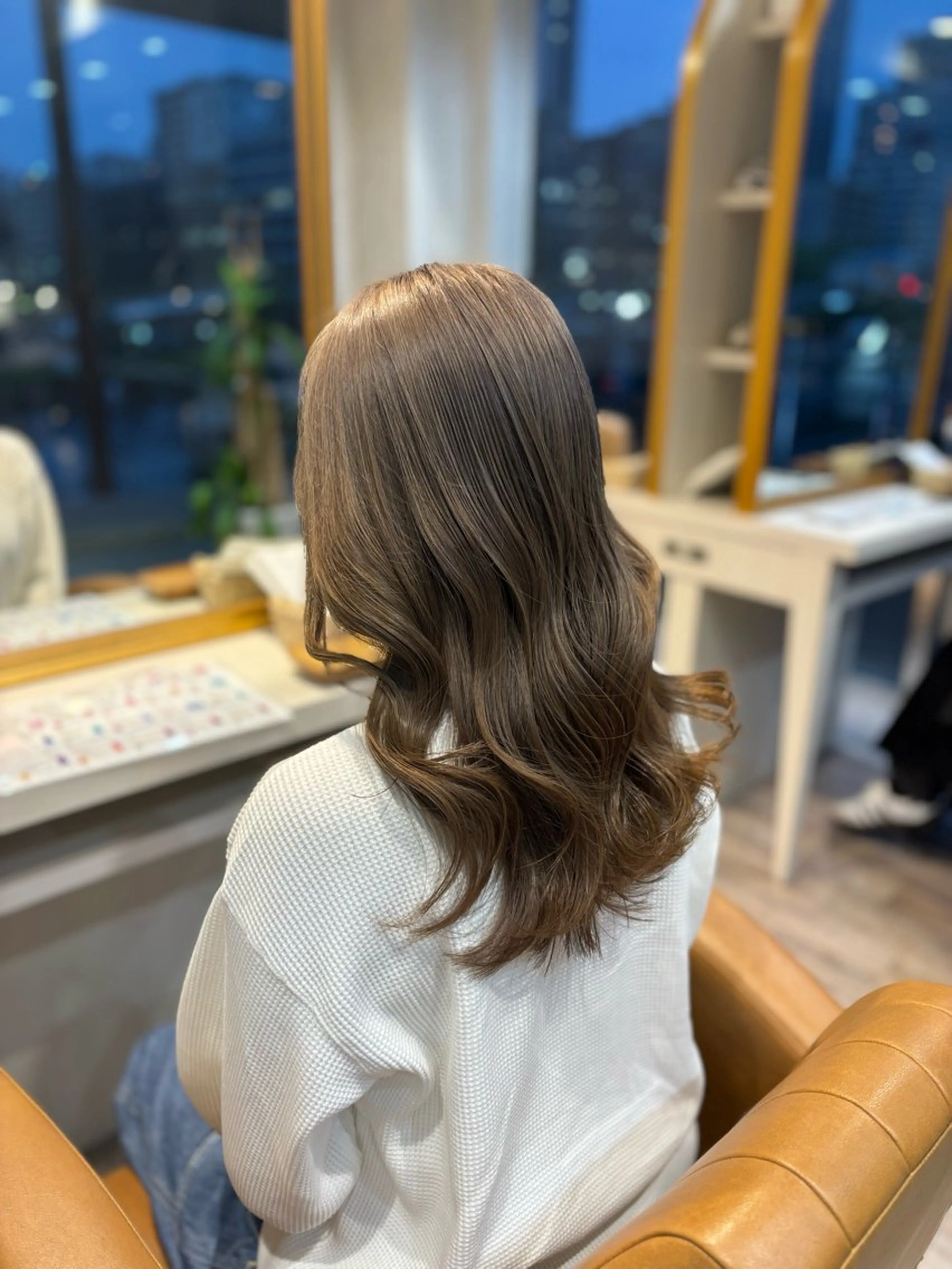 セミロング カラー ヘアカラー トリートメント yui🥀/ボブ /ブリーチなしカラーのヘアスタイル