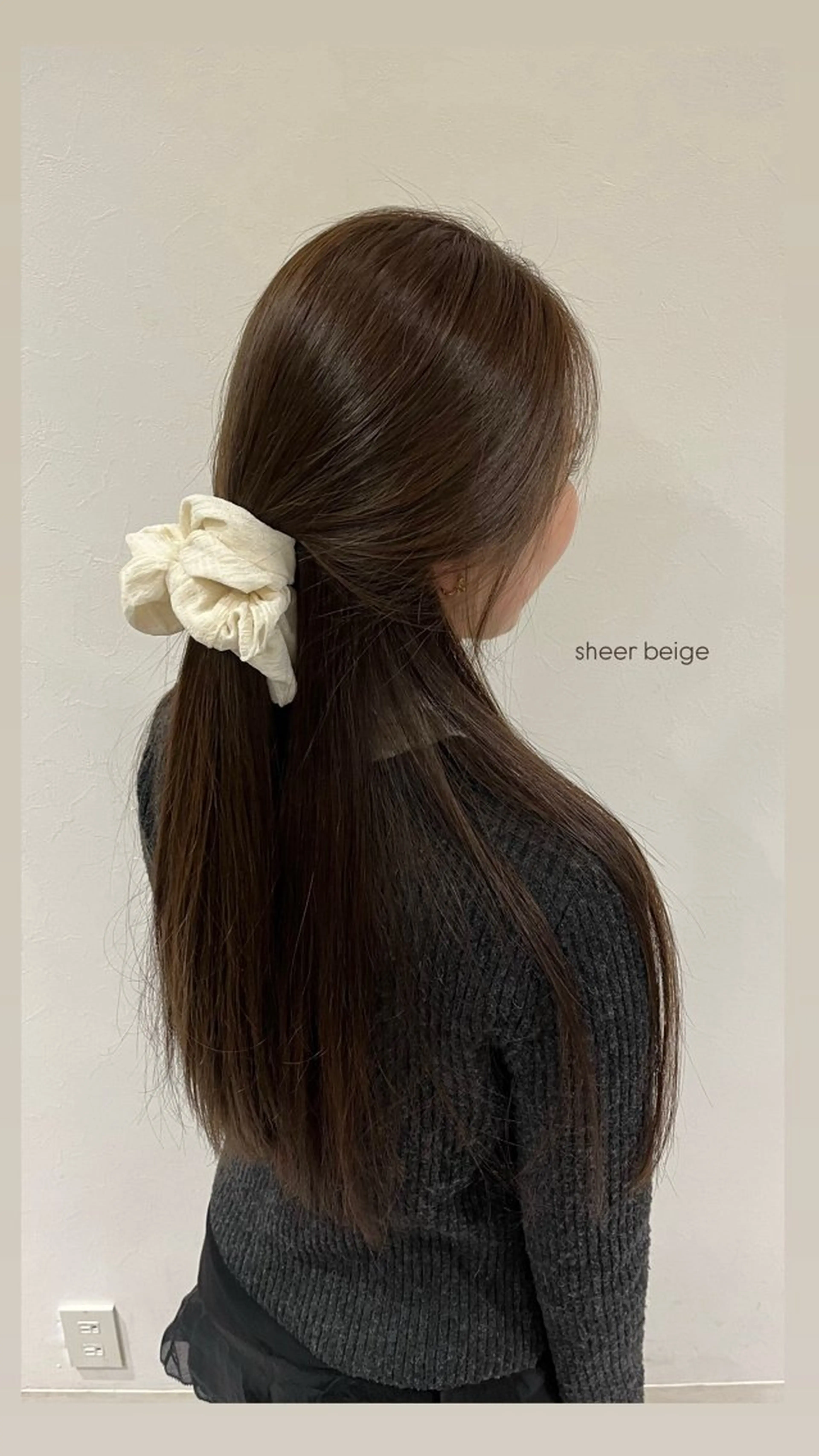 ロング カラー ベージュカラー トリートメント ヘアカラー Euphoria aoyama所属・柚実/グレージュ/ 愛されナチュラル♥️のヘアスタイル