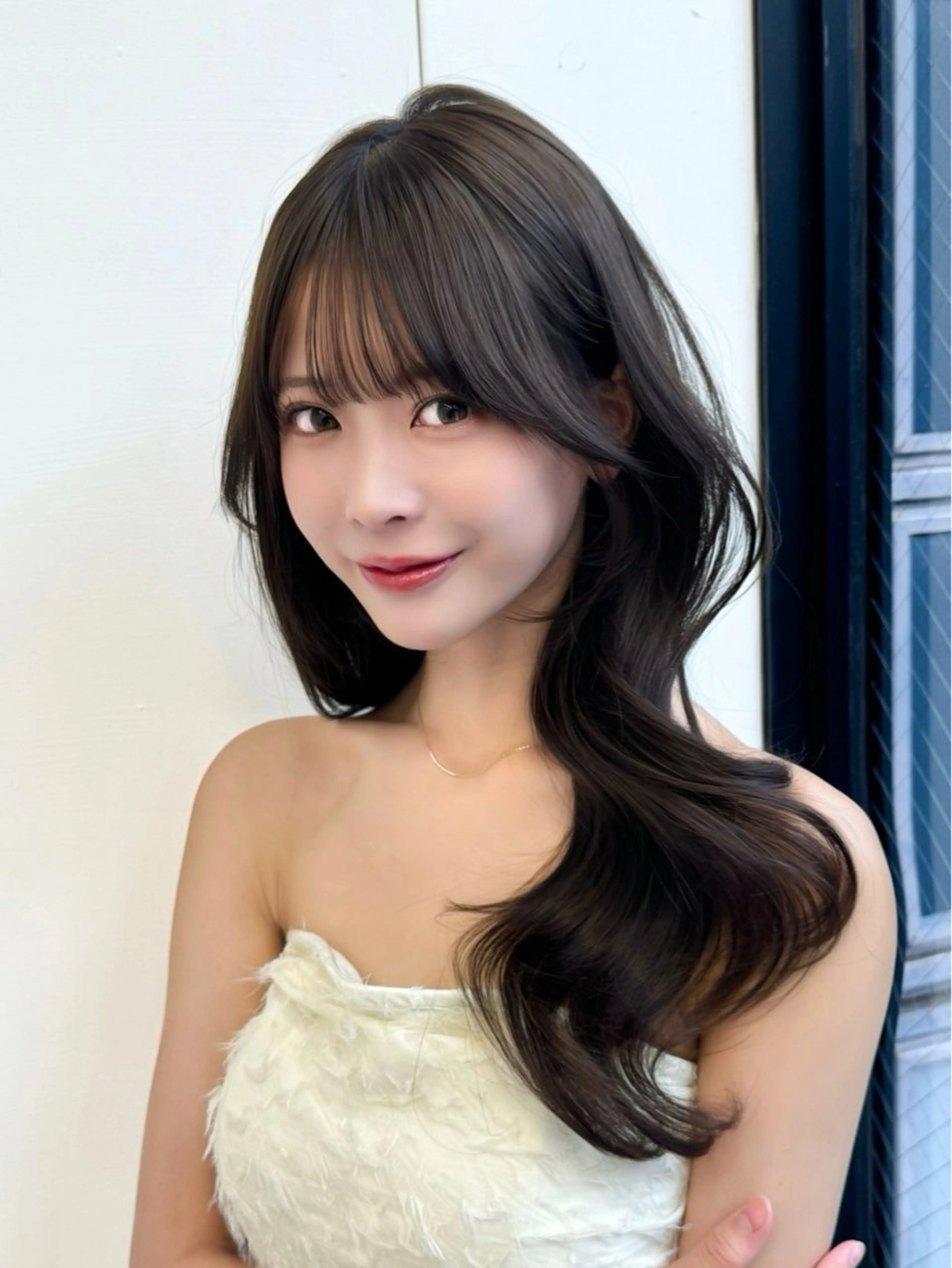 セットしやすいスタイルへ ☁️ 似合わせカット #韓国ヘア #顔まわりカットの写真