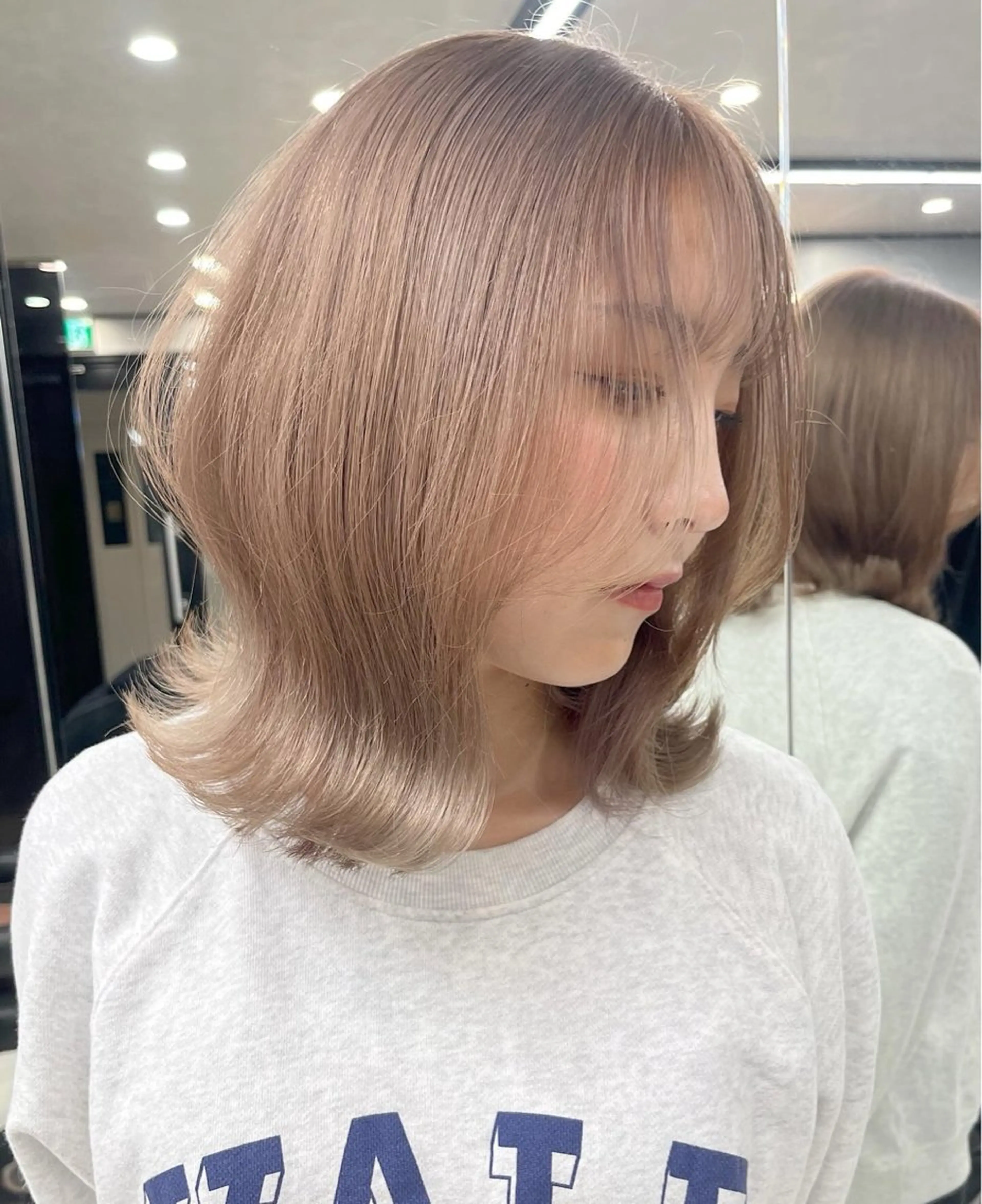 ミディアム カラー hair salon Ranun髪質改善のヘアスタイル