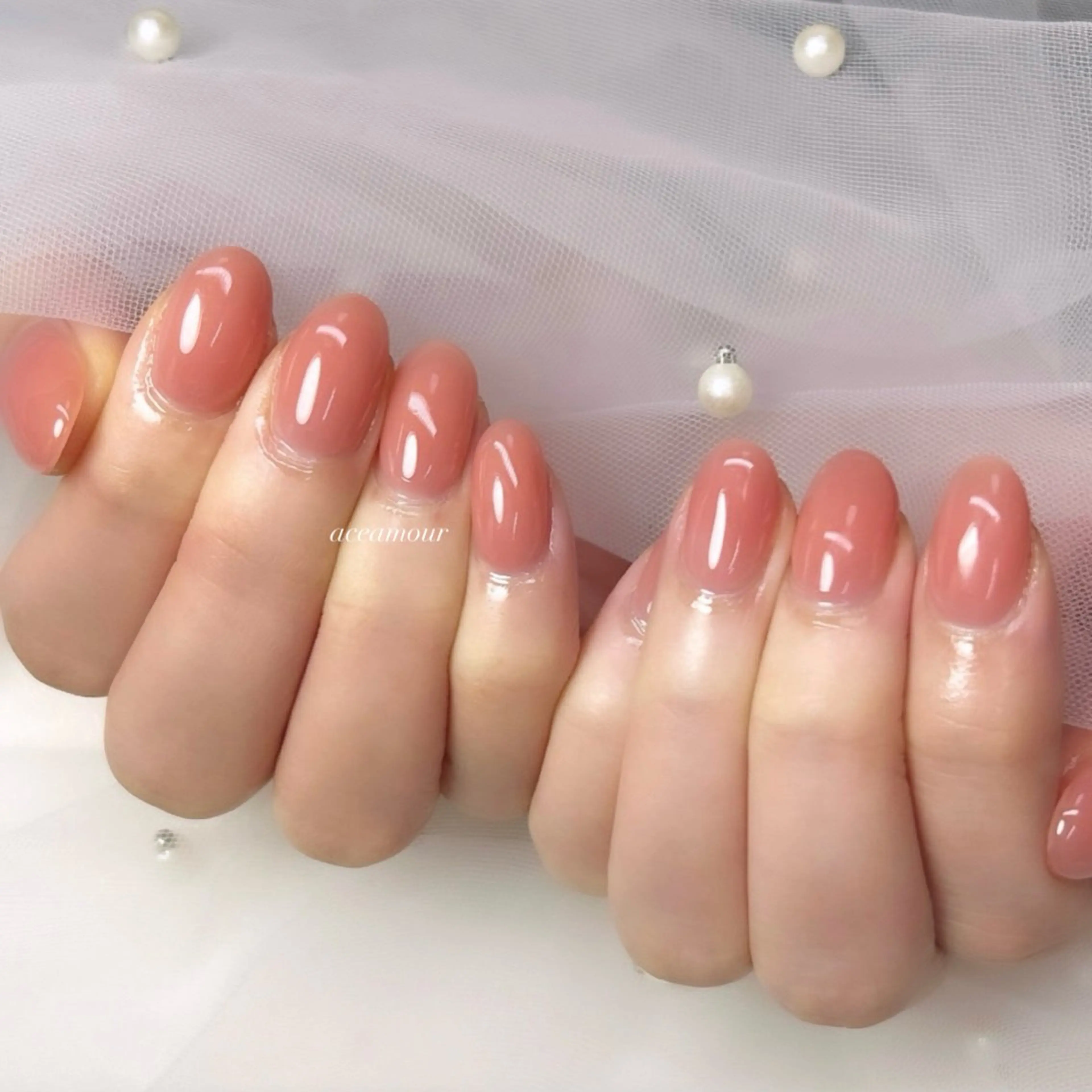 ネイル ハンドネイル ハンドケア ネイル/耳つぼ /新ホワイトニングのネイルデザイン