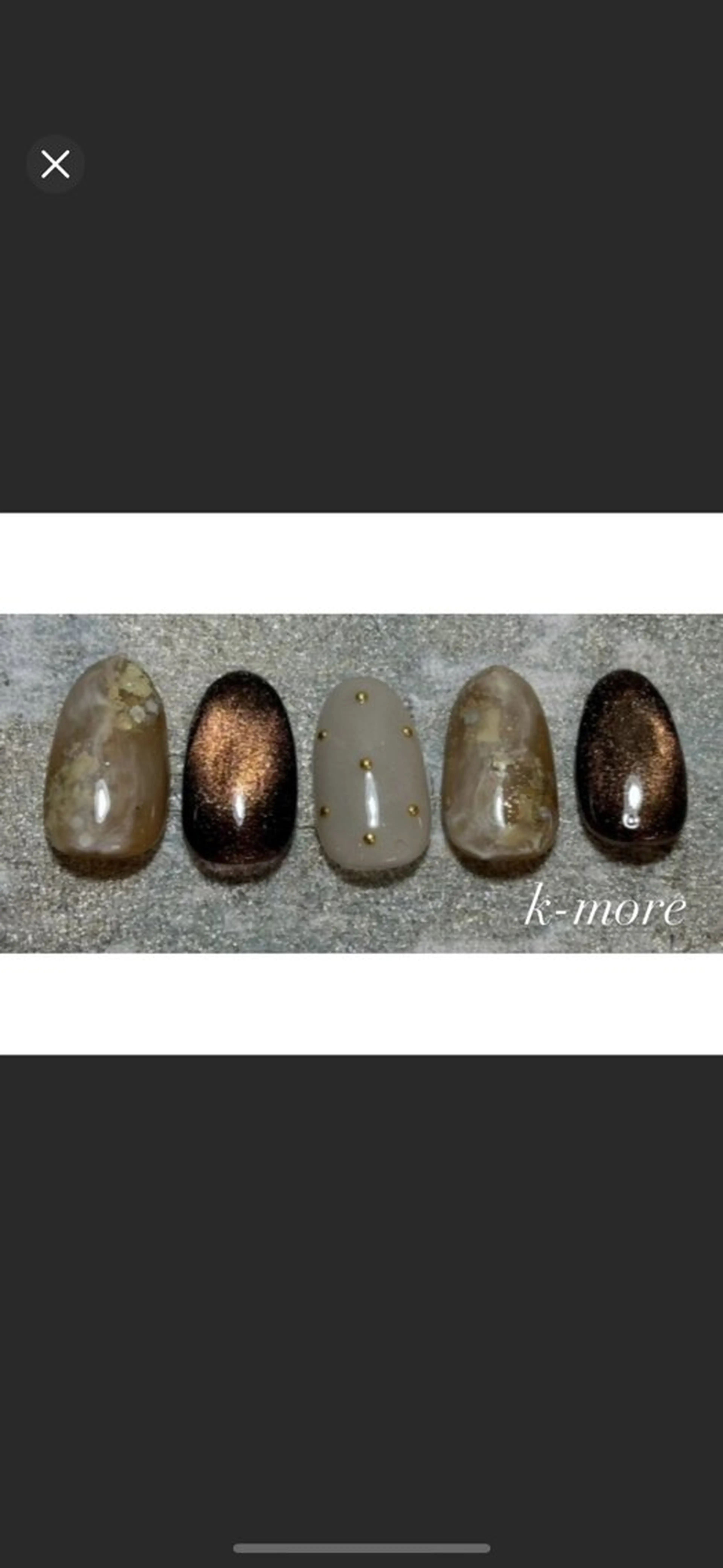 ミディアム K-more（ケーモア）知立店所属・K-more知立店 まなみのネイルデザイン