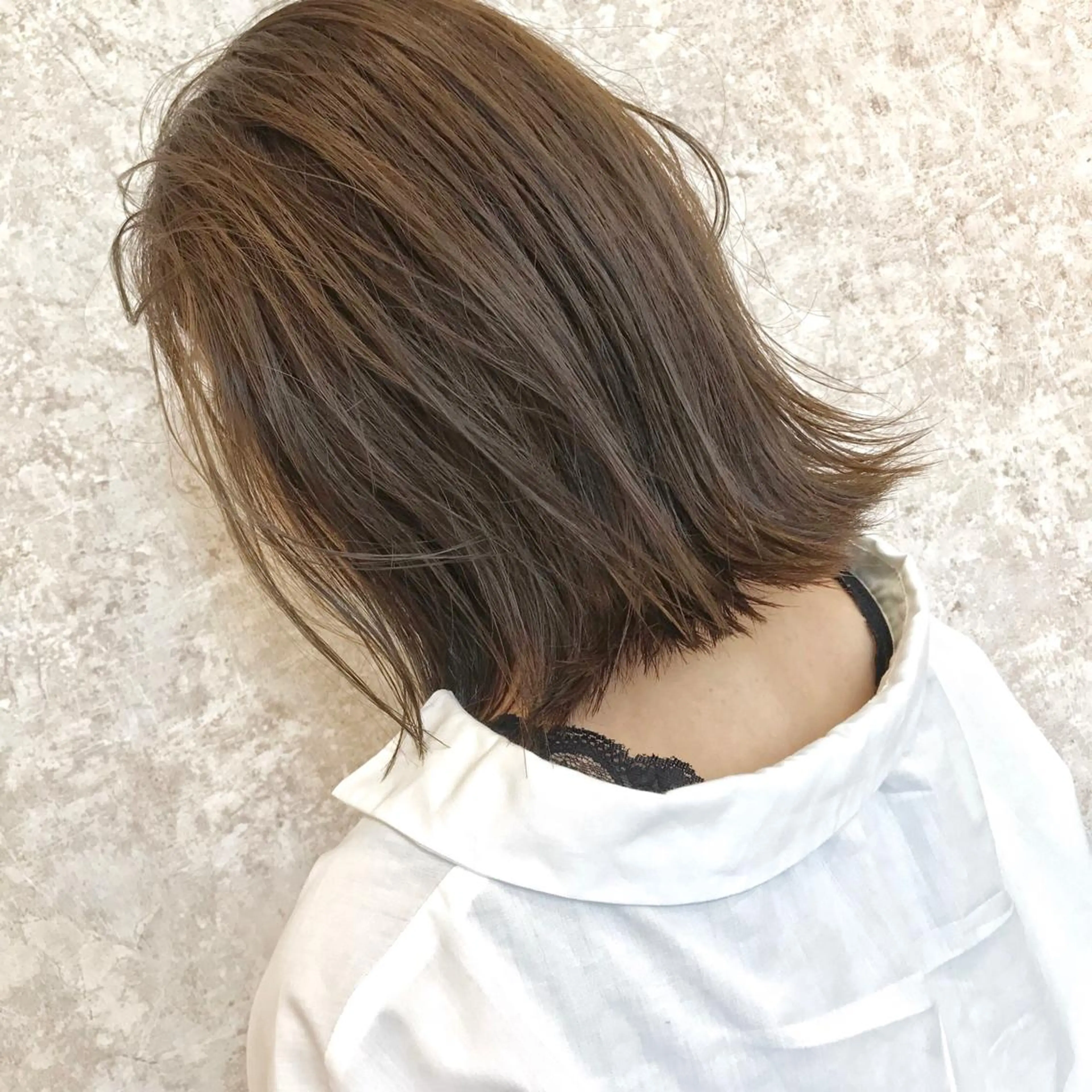 ミディアム カラー HARUNA🤍 大人ショートヘアのヘアスタイル