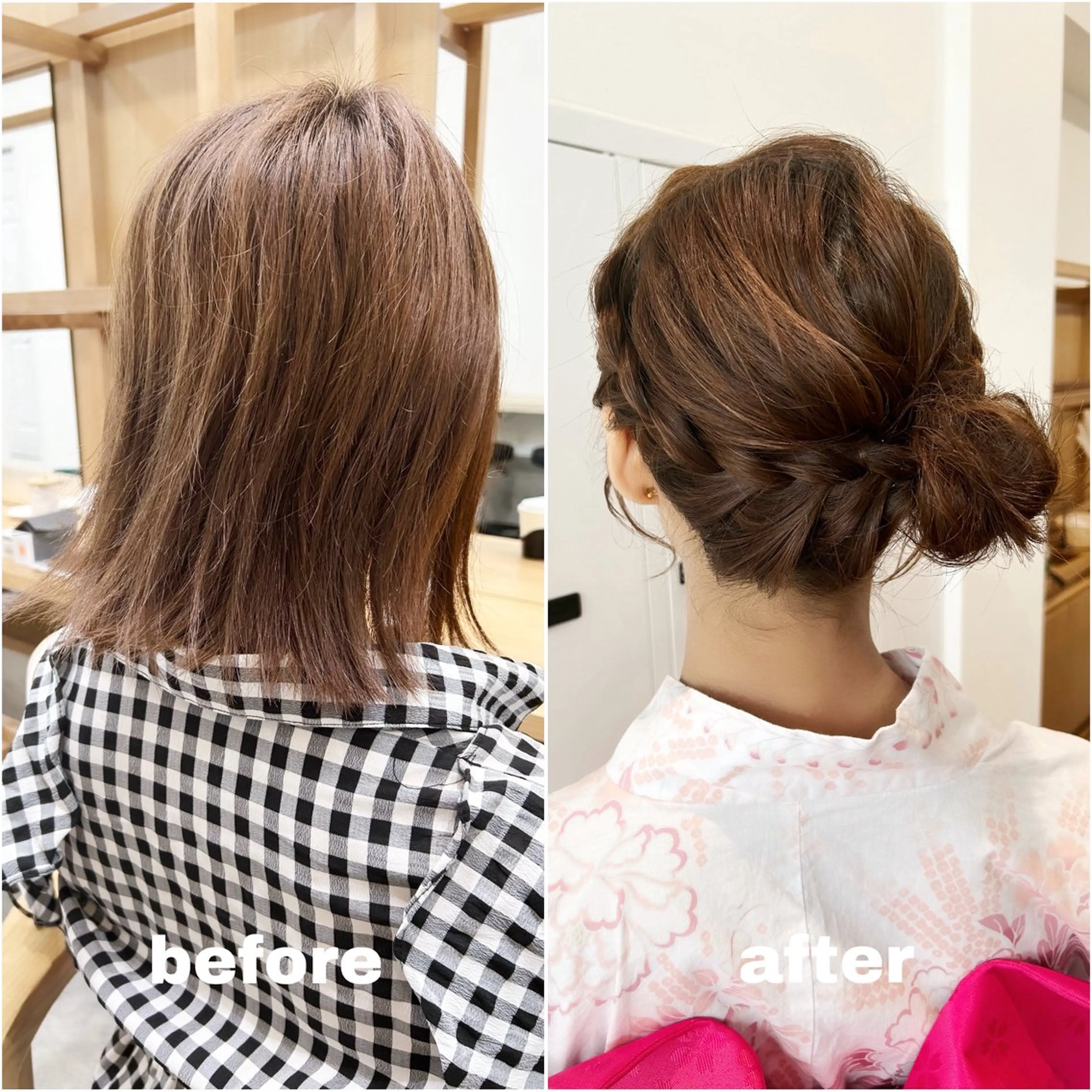 ミディアム お団子ヘア null 《 栞 》のヘアスタイル