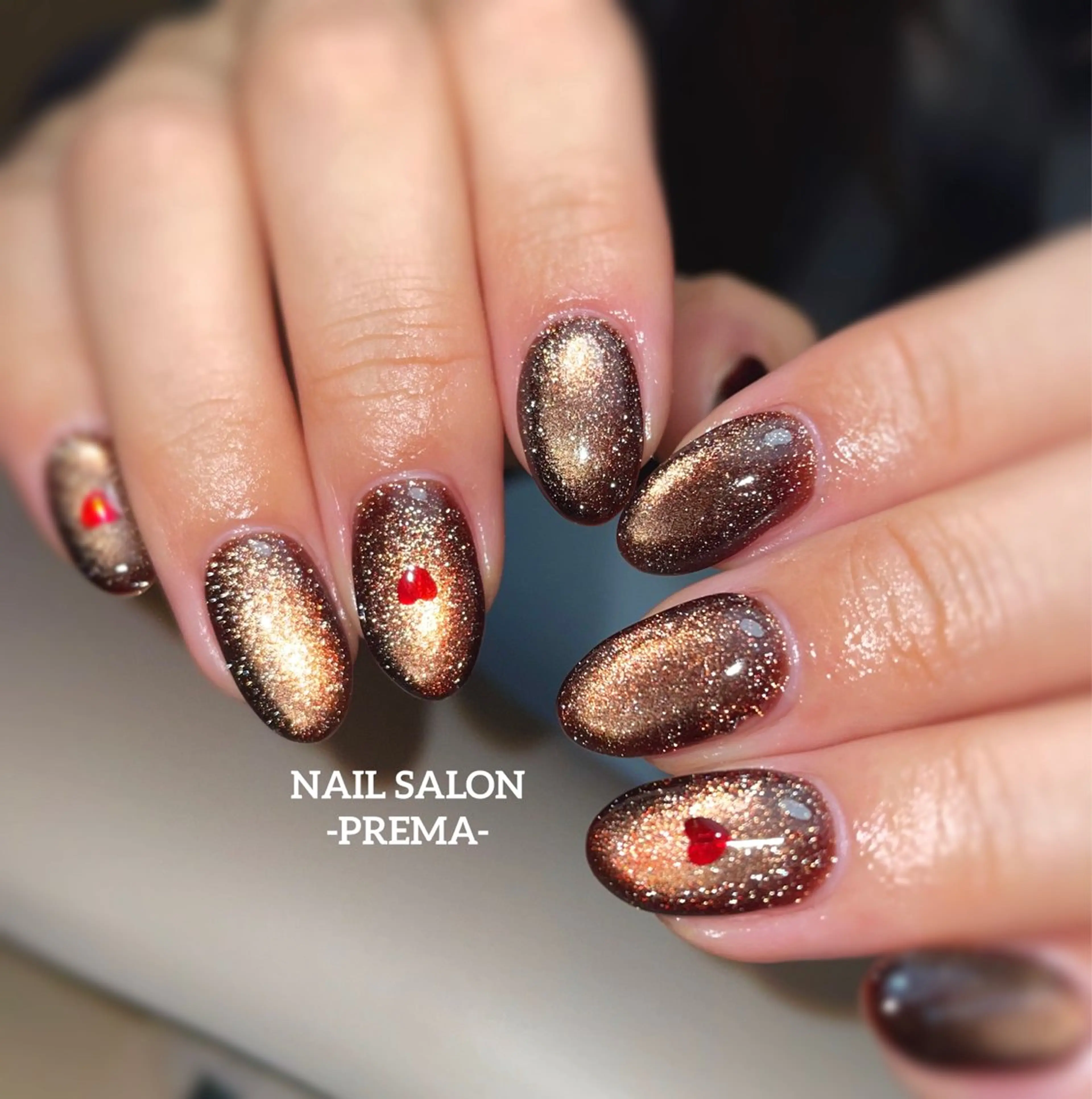 ネイル ハート ハンドネイル -PREMA- YUKIのネイルデザイン