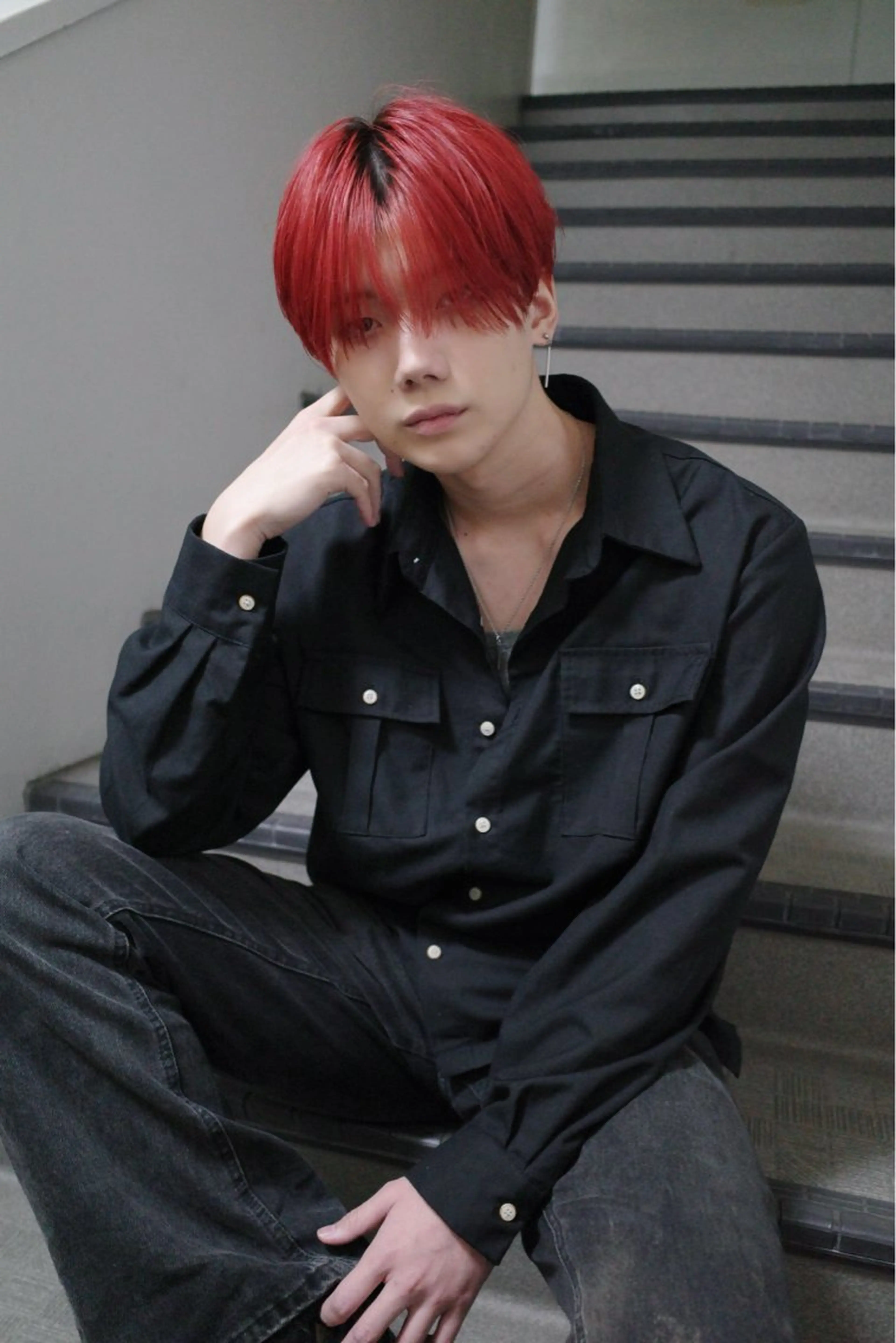 メンズ マッシュ カット ヘアカラー Pia hair design所属・【Pia】 セナ/ハイトーンのヘアスタイル