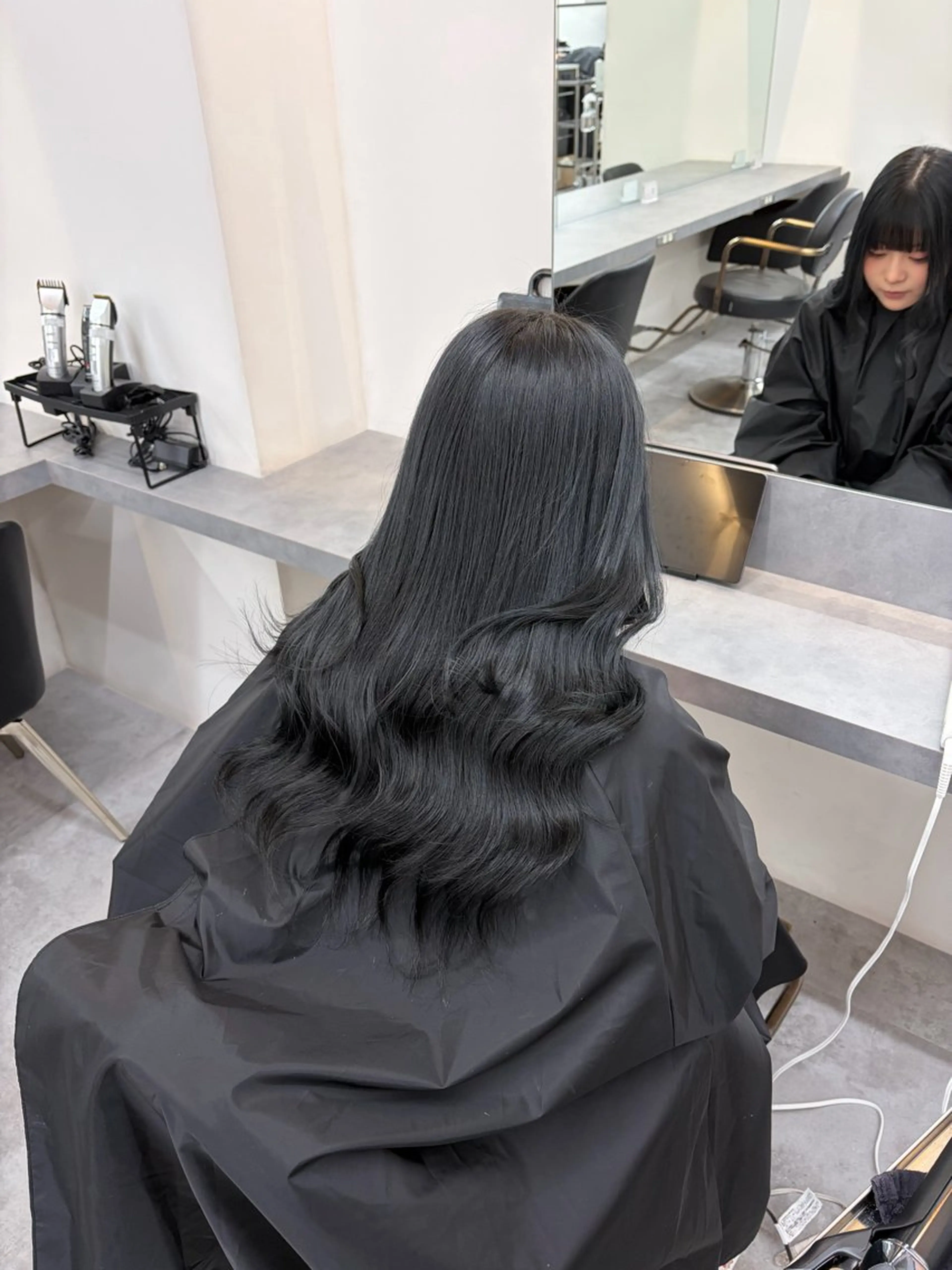 ロング カラー 🦋韓国ヘア💙 RUNAのヘアスタイル