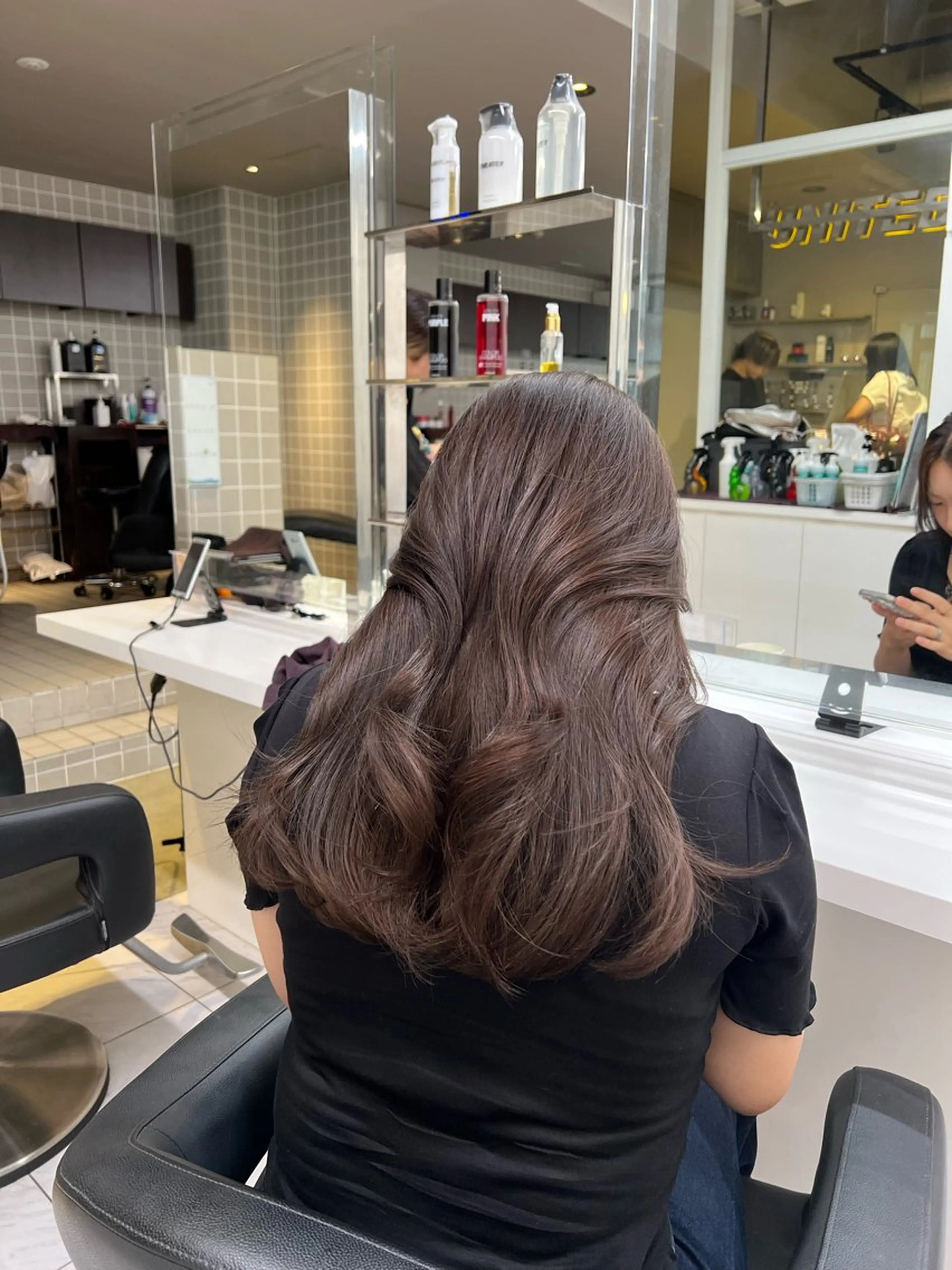 セミロング カラー カット ヘアカラー トリートメント 韓国レイヤーカット /REIのヘアスタイル