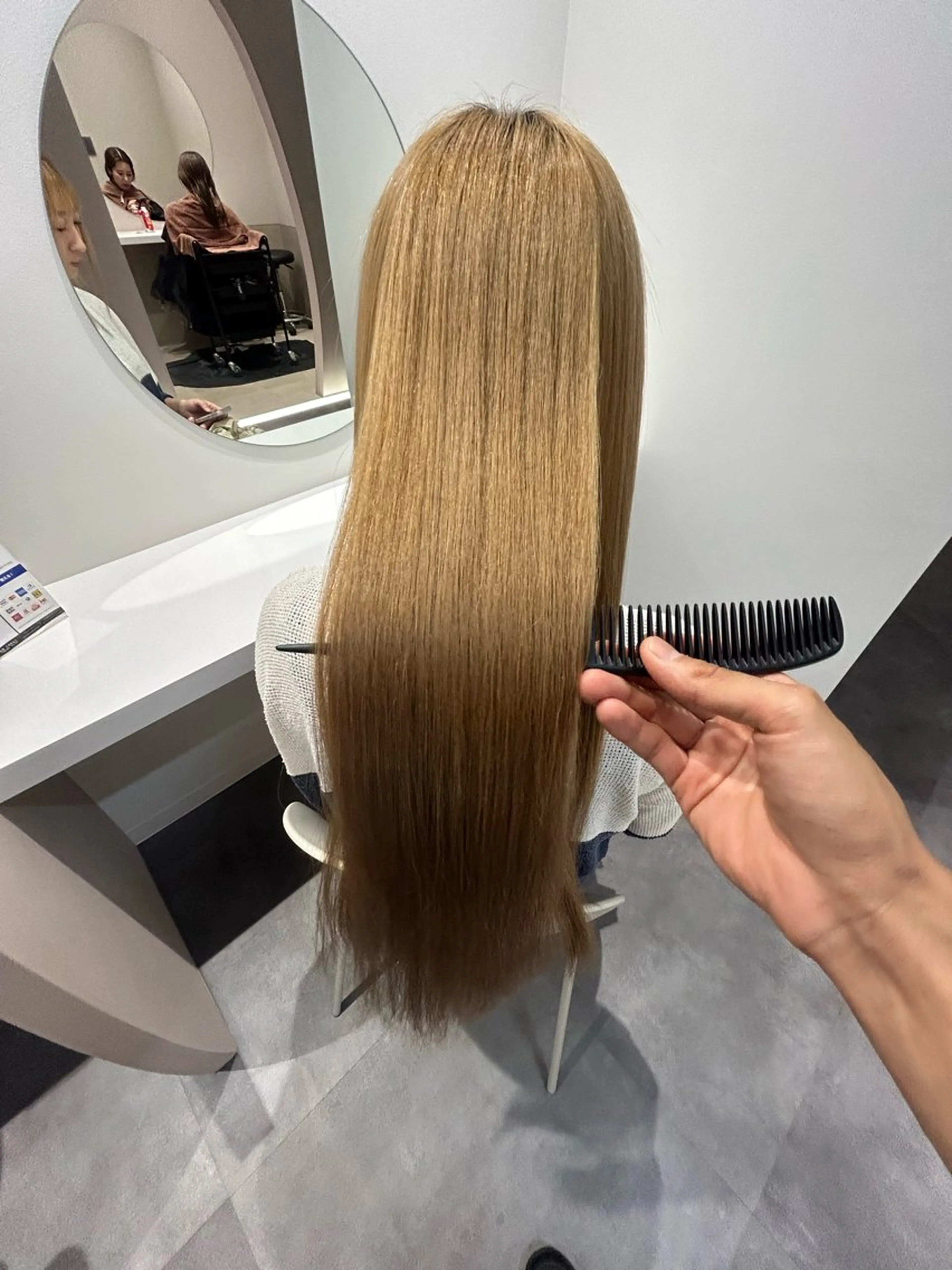 ロング 縮毛矯正 カット ヘアカラー 縮毛矯正 トリートメント ヘアセット ブリーチ縮毛矯正 ／髪質改善／KEIのヘアスタイル