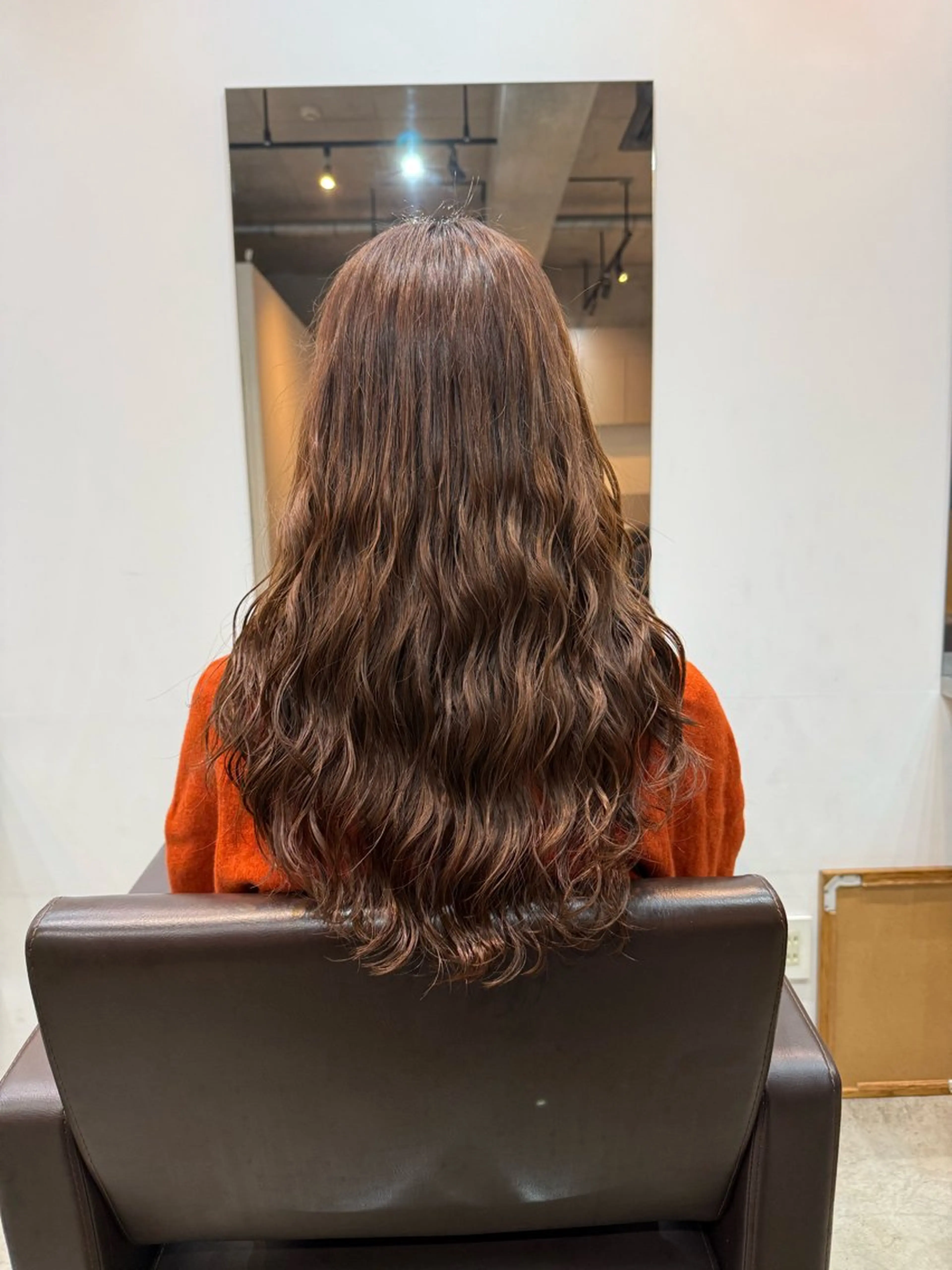 セミロング カット パーマ トリートメント デジタルパーマ ウェーブパーマ/神野のヘアスタイル