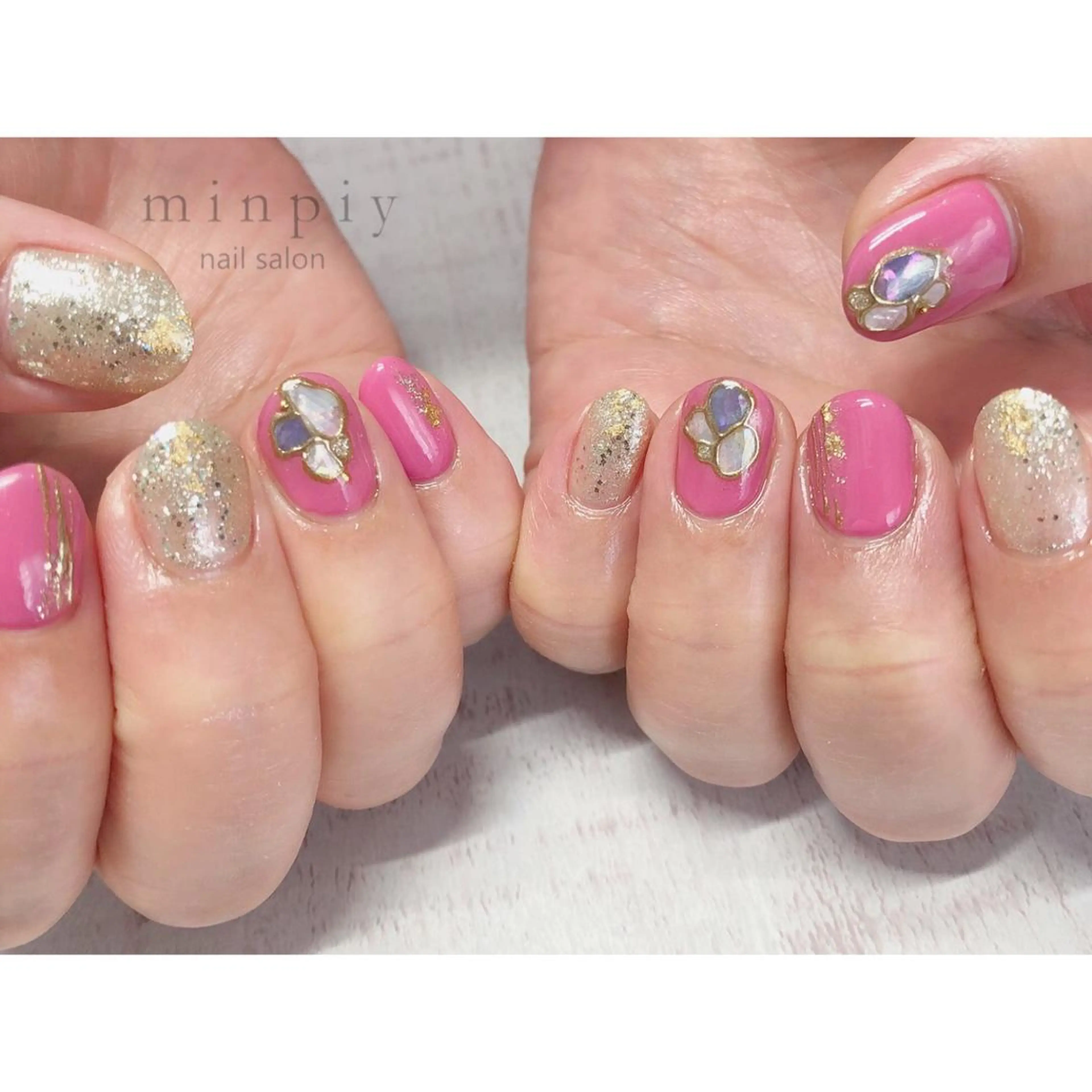 ネイル 𖡼 yumenoのネイルデザイン