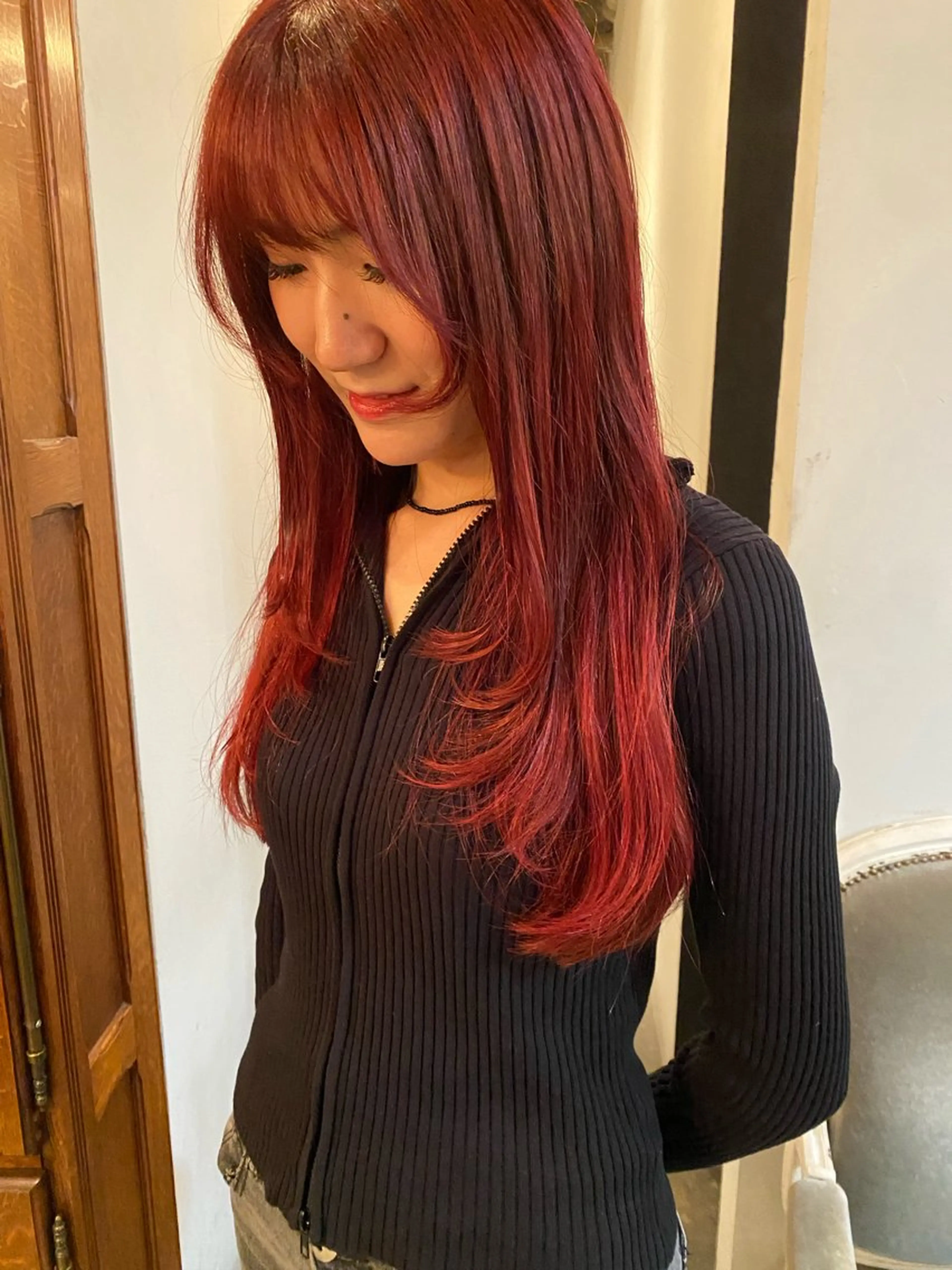 ロング カラー カット ヘアカラー レイヤーカット/ ダブルカラー/櫻井のヘアスタイル