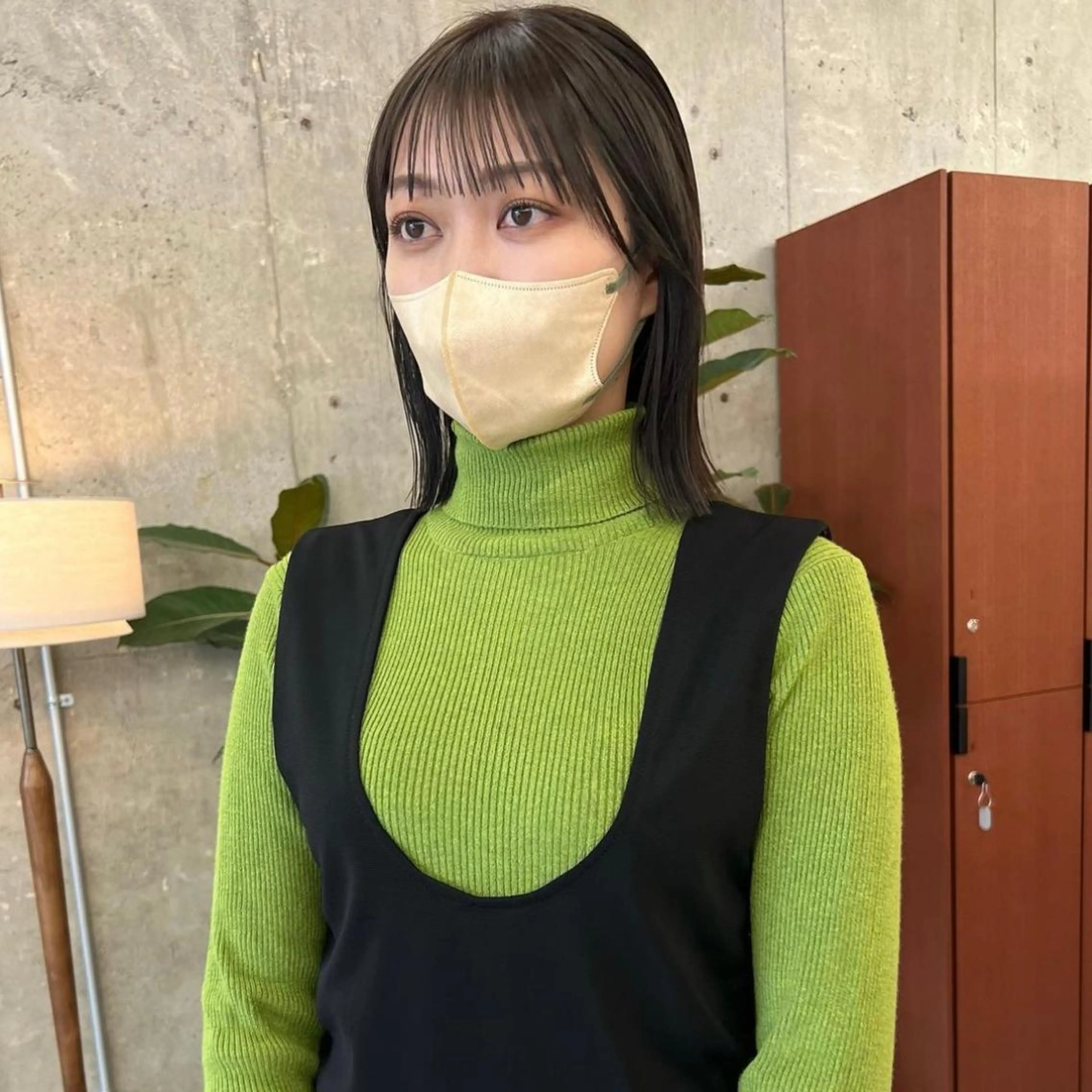 ショート カラー ベージュカラー オリーブベージュ noe所属・ボブ/艶髪/栄/ 名古屋/COCOのヘアスタイル