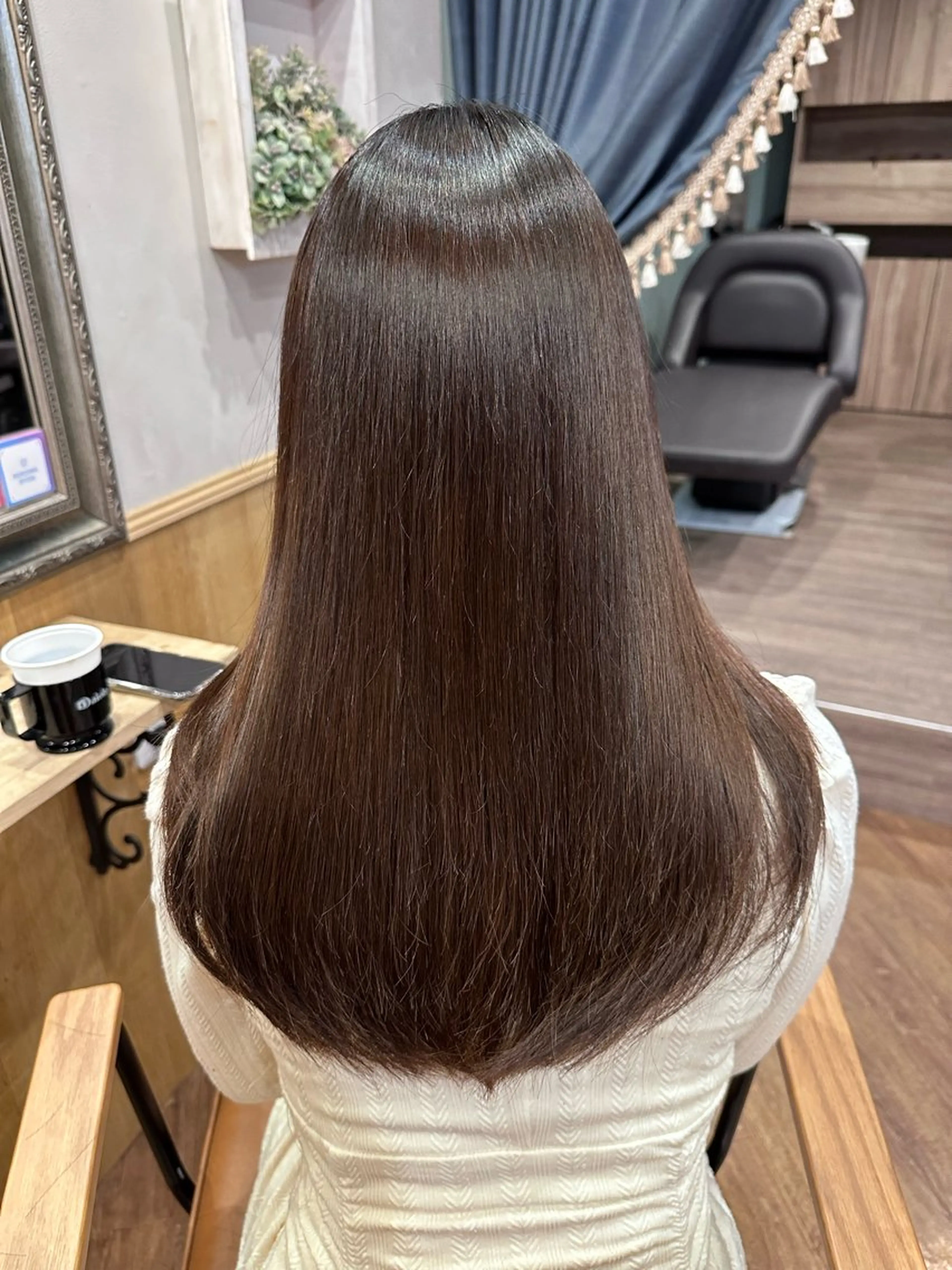 ロング パーマ レイヤーカット 髪質改善・艶カラー HIROTOのヘアスタイル